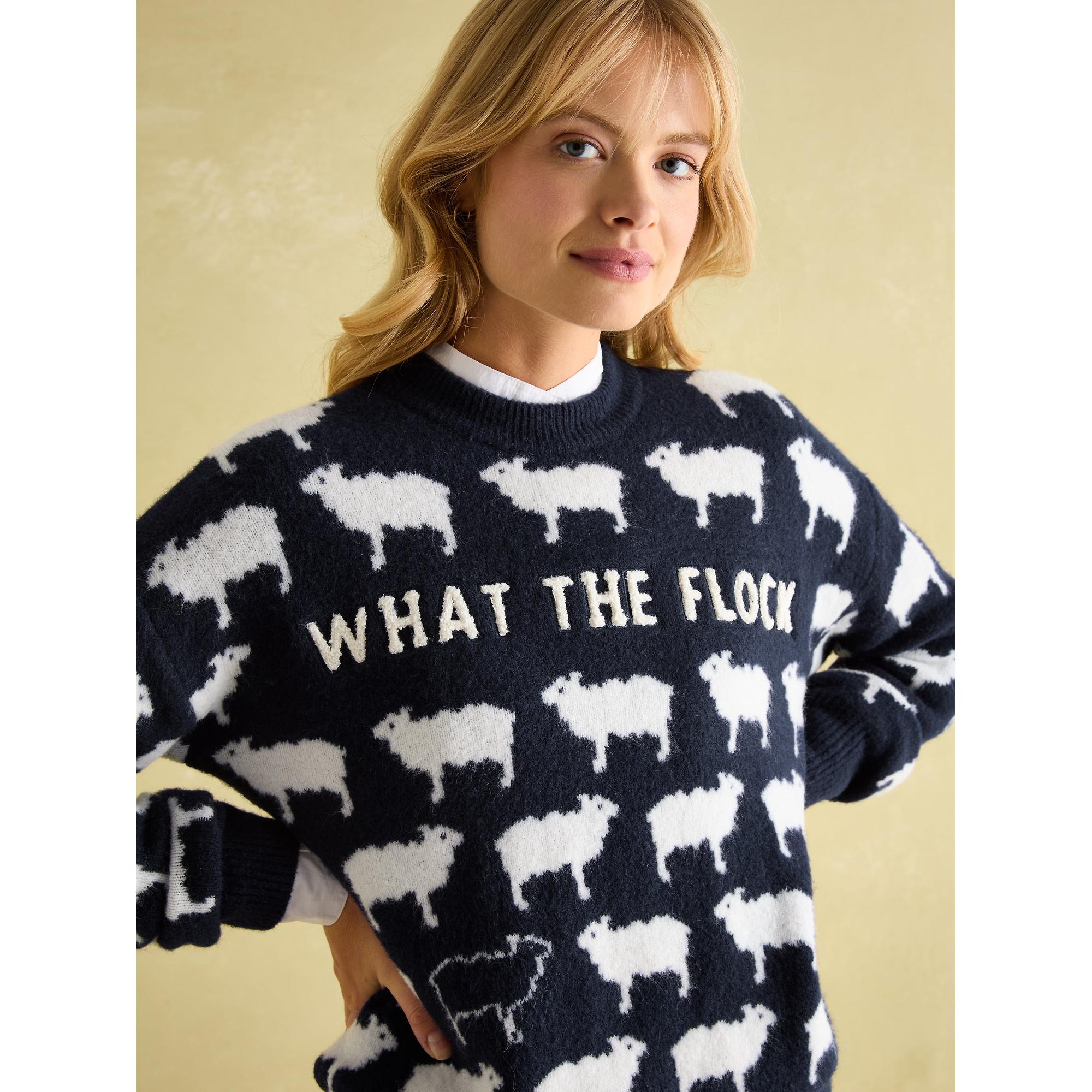 Product image 6 of 6 of Joules Women's What The Flock Jumper - Navy