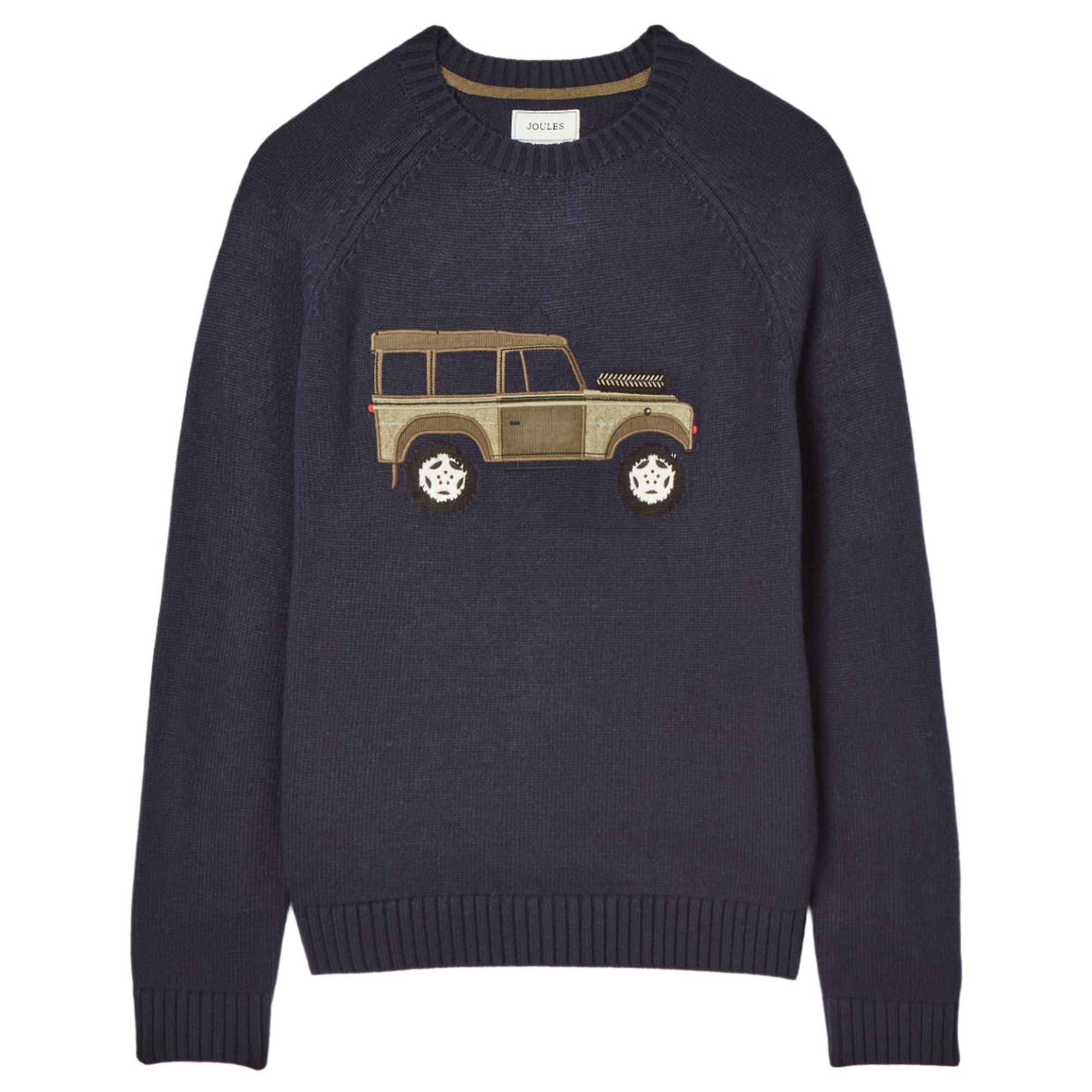 Product image 1 of 7 of Joules Men's 4x4 Applique Crew Neck Jumper - Navy