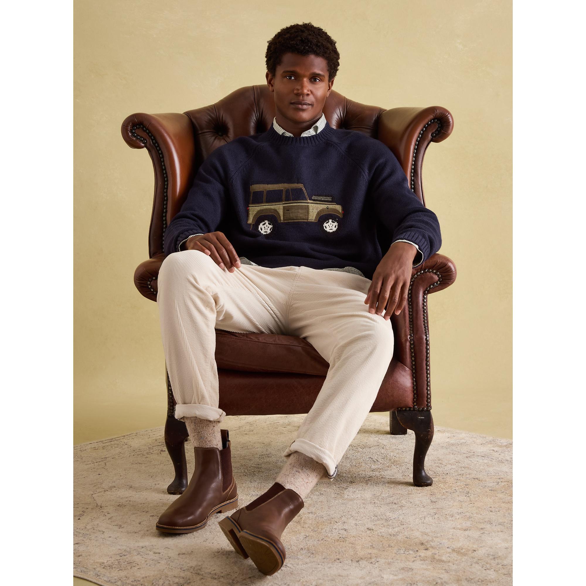 Product image 4 of 7 of Joules Men's 4x4 Applique Crew Neck Jumper - Navy