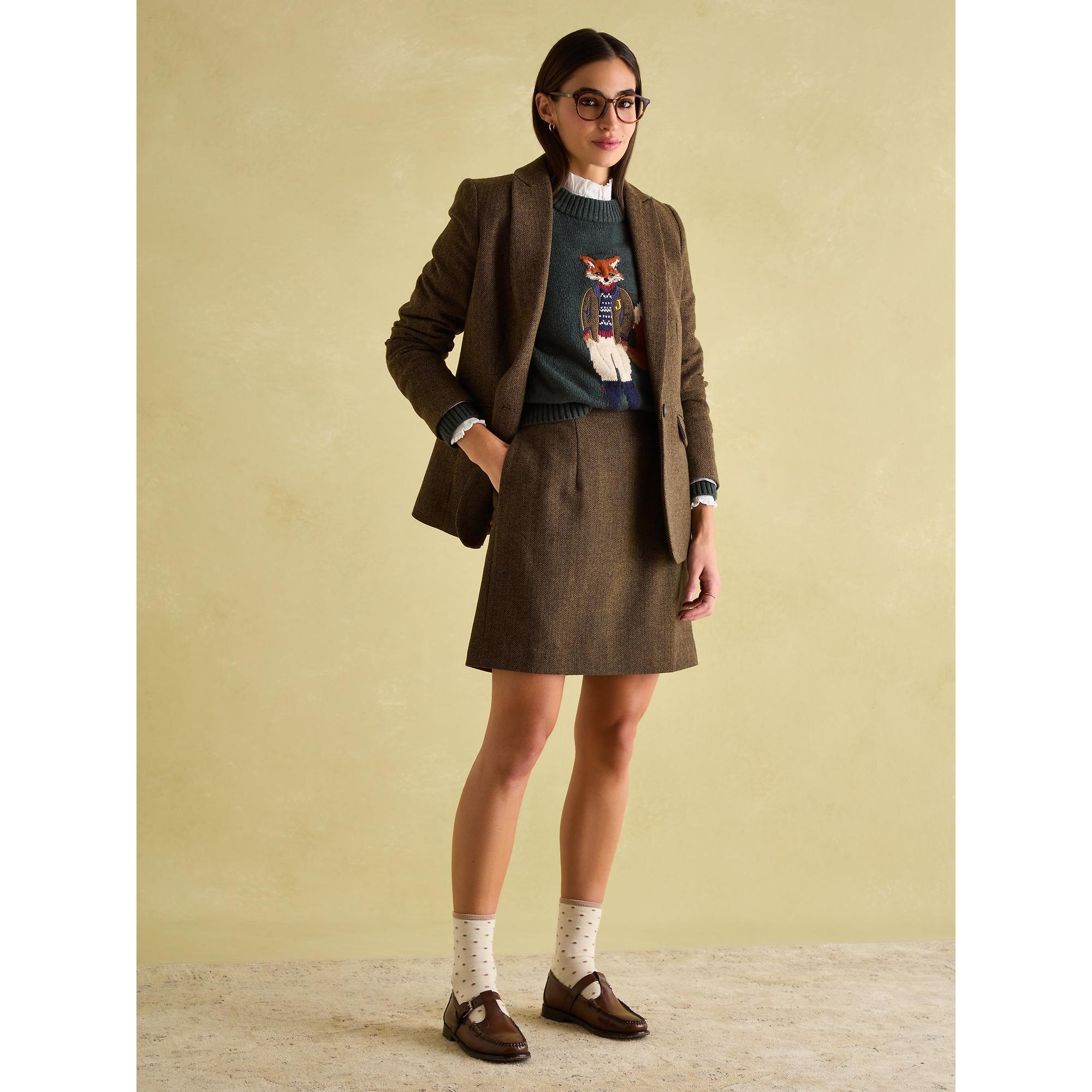 Product image 6 of 8 of Joules Women's Bramble Tweed Skirt - Brown