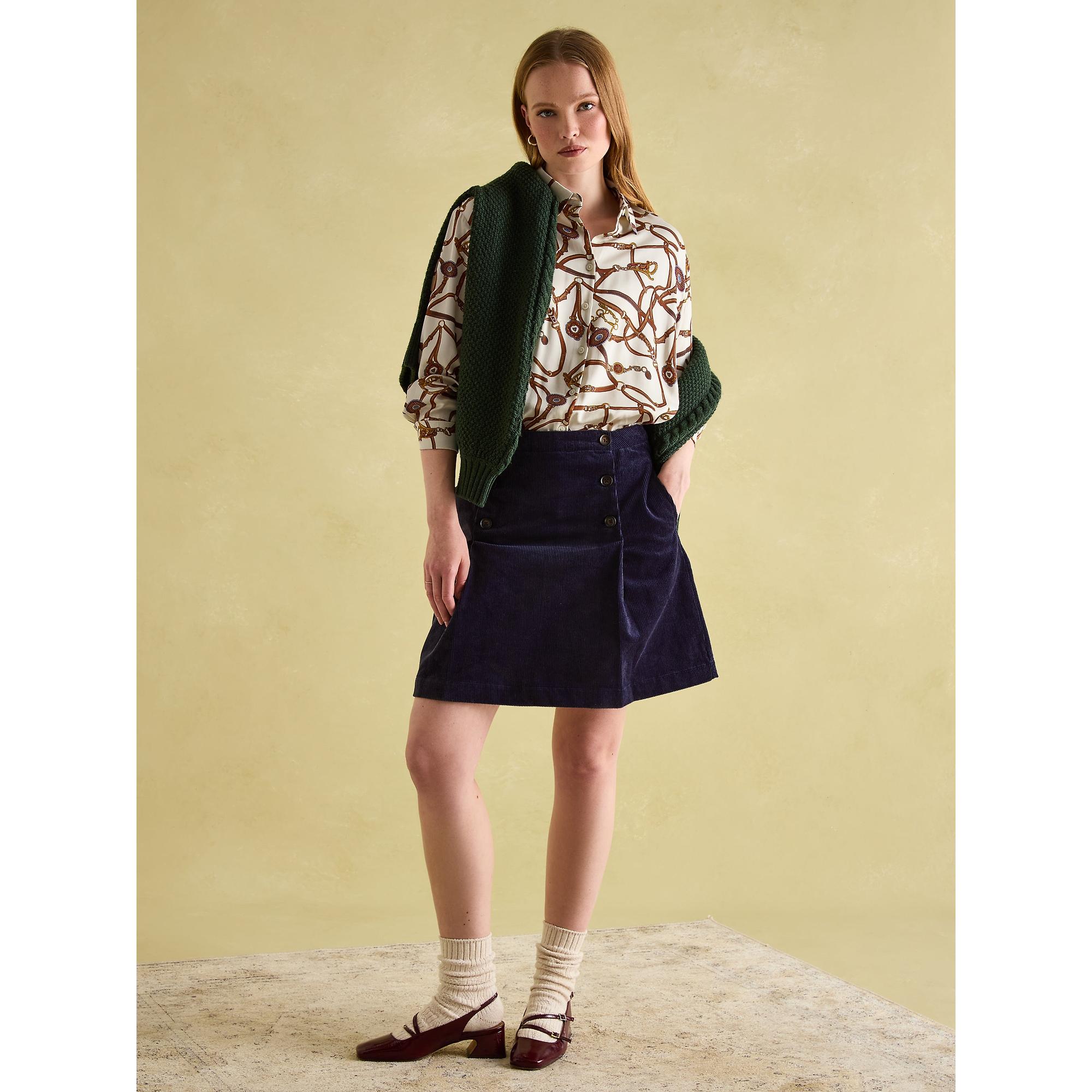 Product image 6 of 6 of Joules Women's Amilla Satin Shirt - Creme Bridle