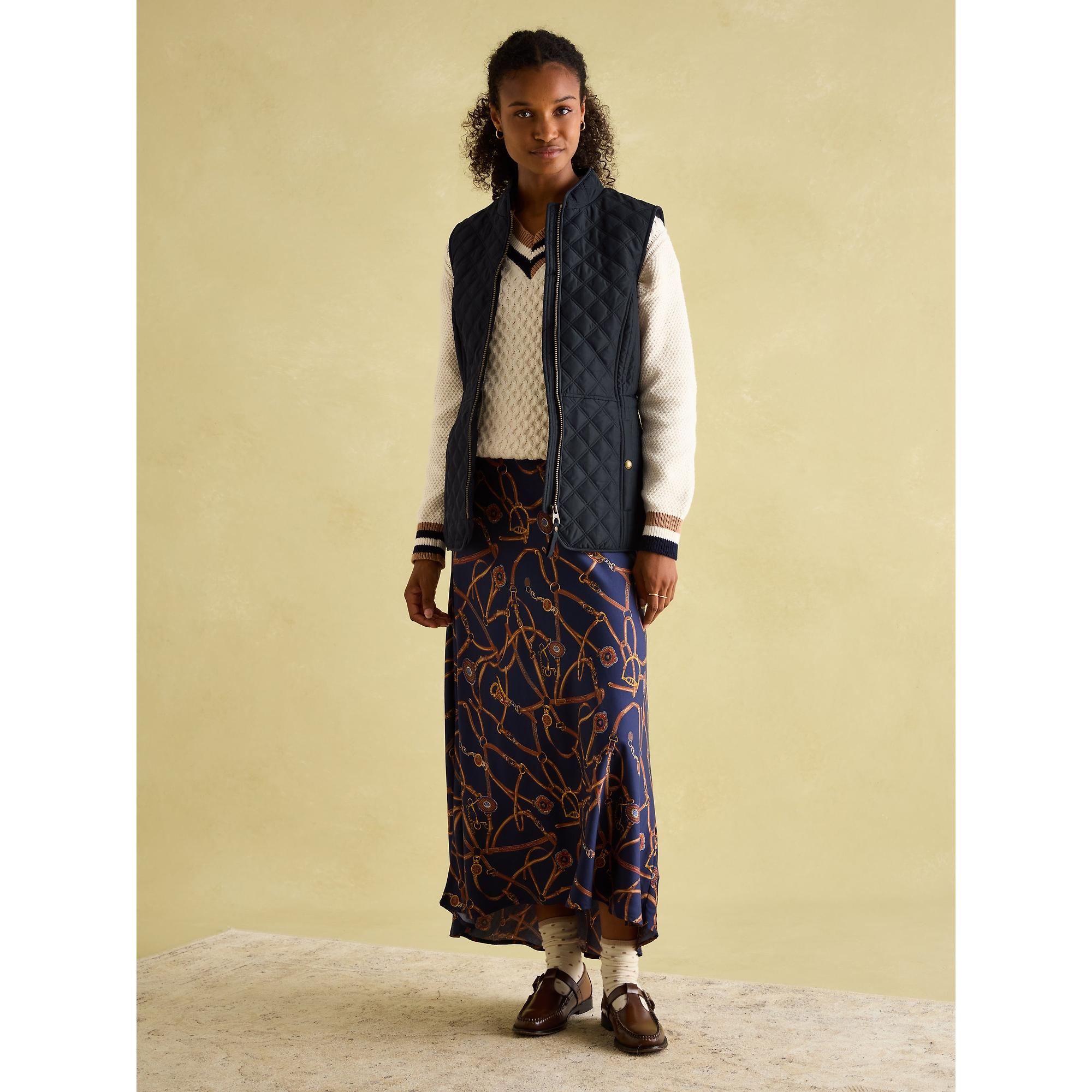 Product image 3 of 8 of Joules Women's Minx Showerproof Diamond Quilted Gilet - Navy Blue