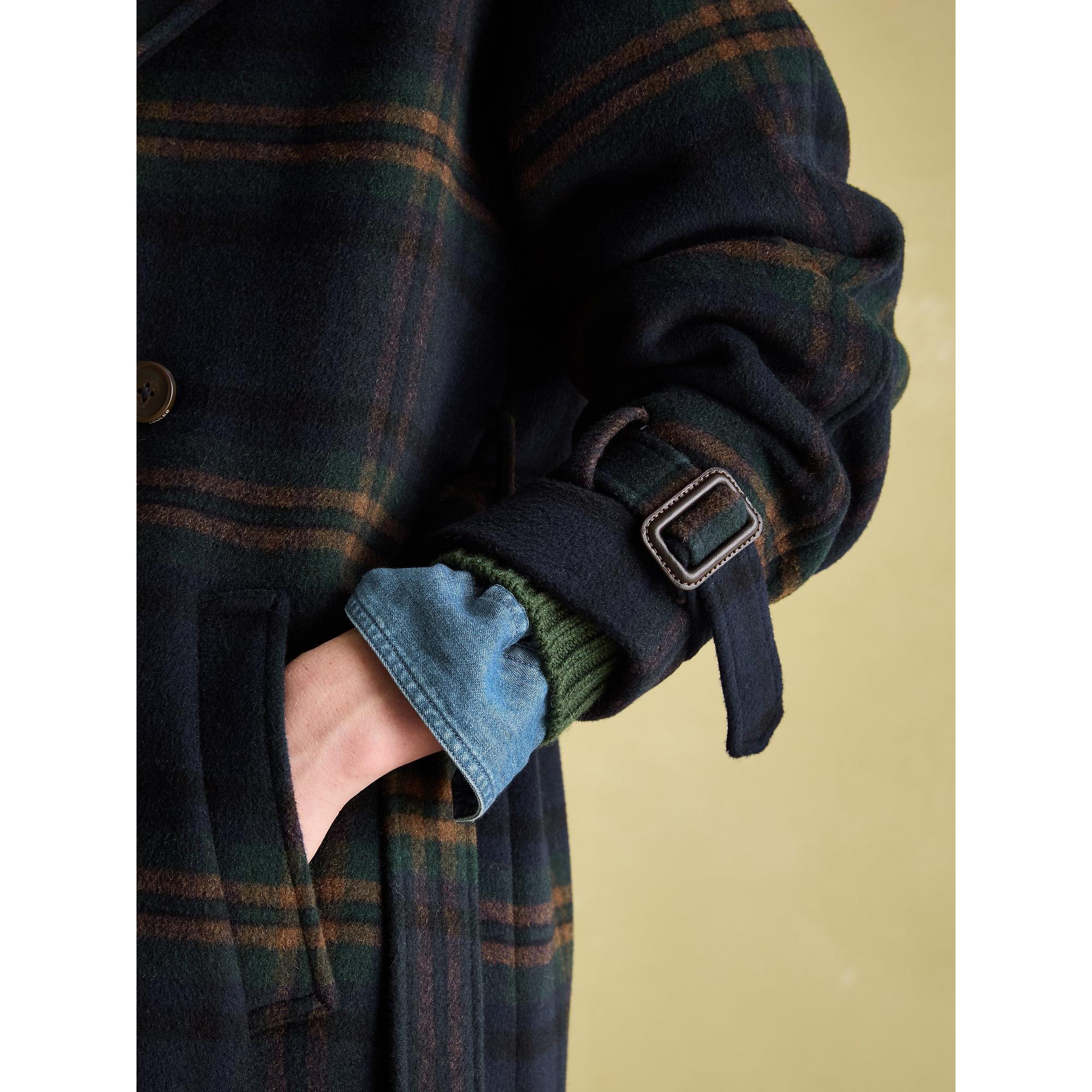 Product image 6 of 9 of Joules Women's Amberly Longline Wool Blend Coat - Navy