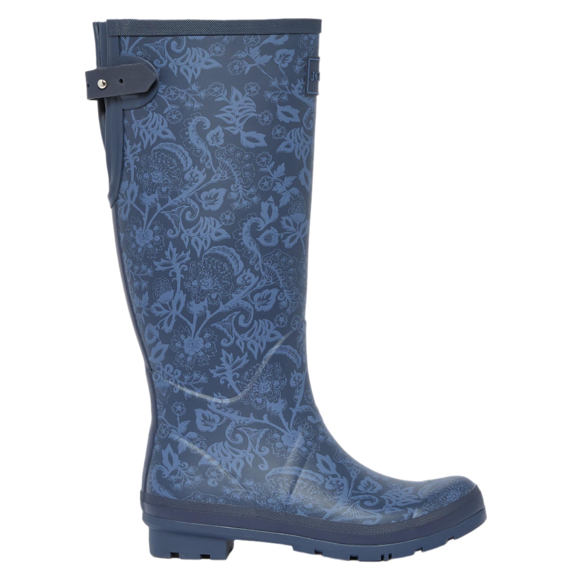 Product image 1 of 5 of Joules Women's Printed Adjustable Tall Wellies - Navy