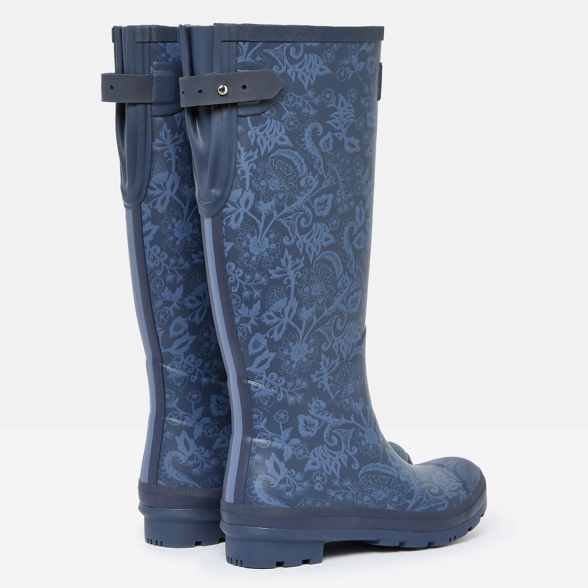 Product image 3 of 5 of Joules Women's Printed Adjustable Tall Wellies - Navy