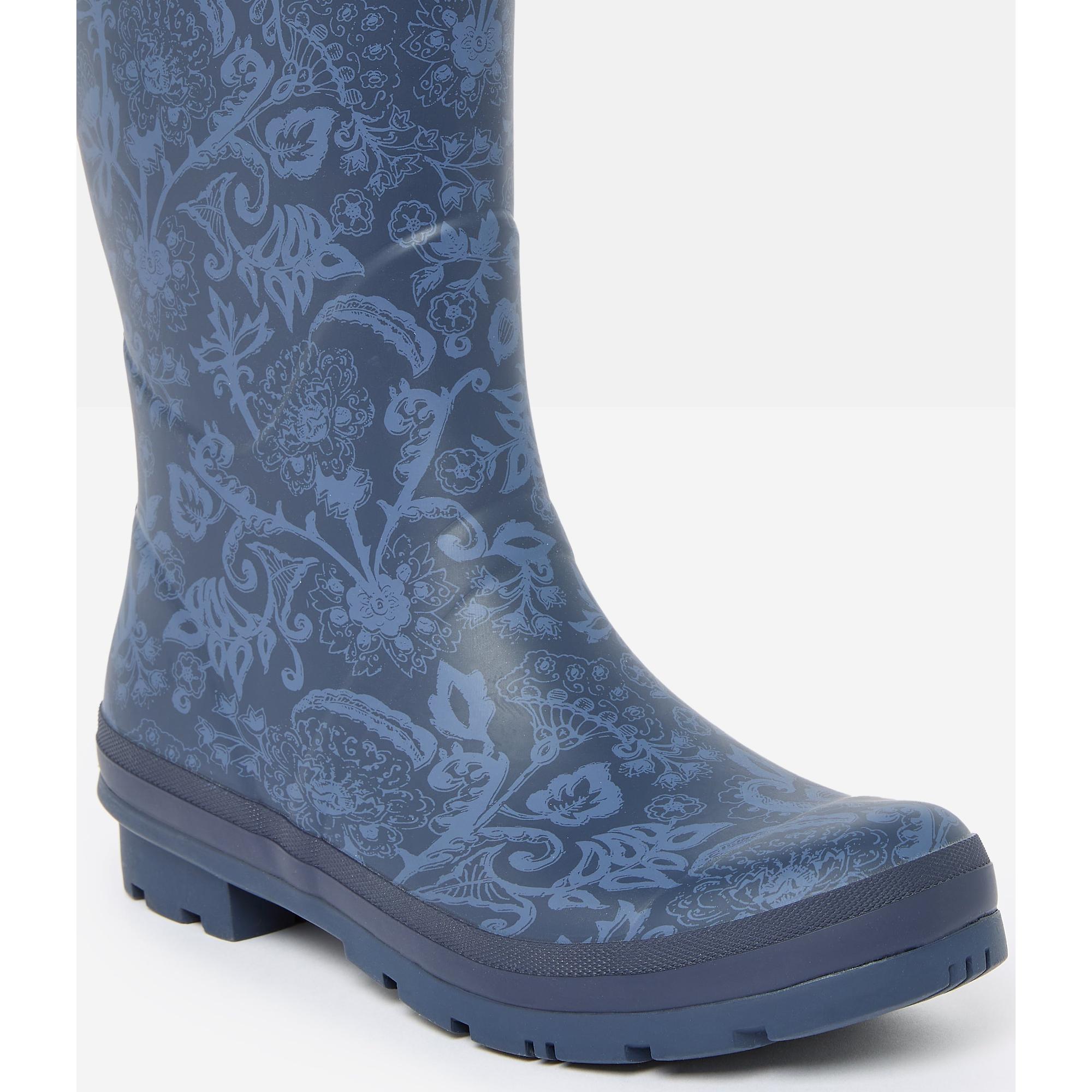 Product image 5 of 5 of Joules Women's Printed Adjustable Tall Wellies - Navy