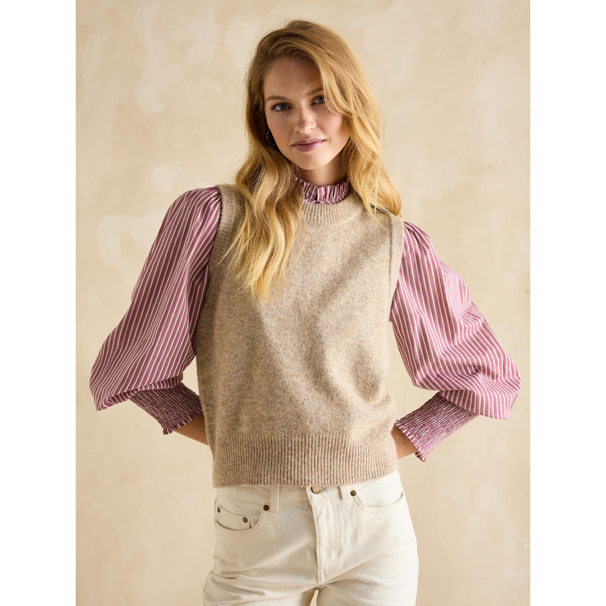 Product image 2 of 6 of Joules Women's Holly Knitted Vest - Camel