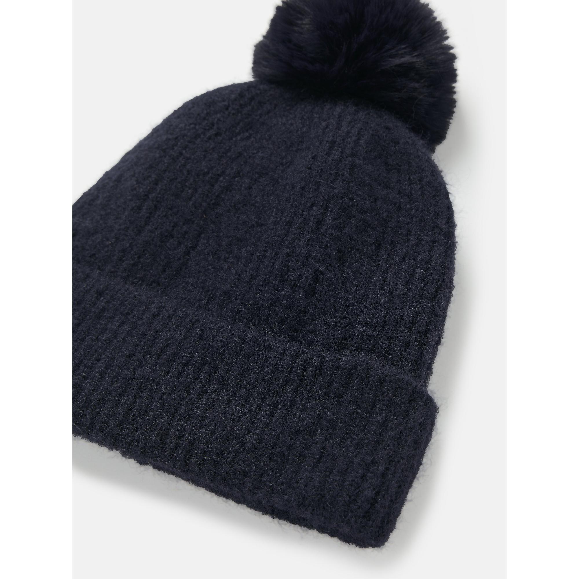 Product image 2 of 6 of Joules Women's Effie Knitted Bobble Hat - Navy