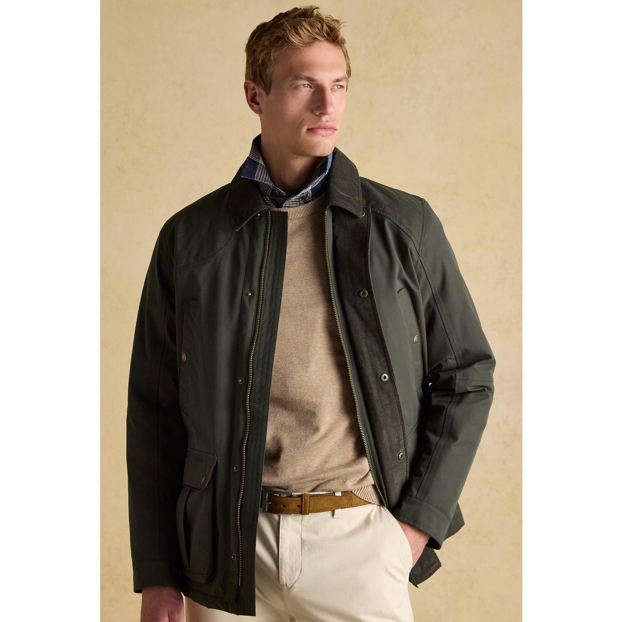 Product image 8 of 13 of Joules Men's Farleigh Waterproof Midweight Country Coat - Green