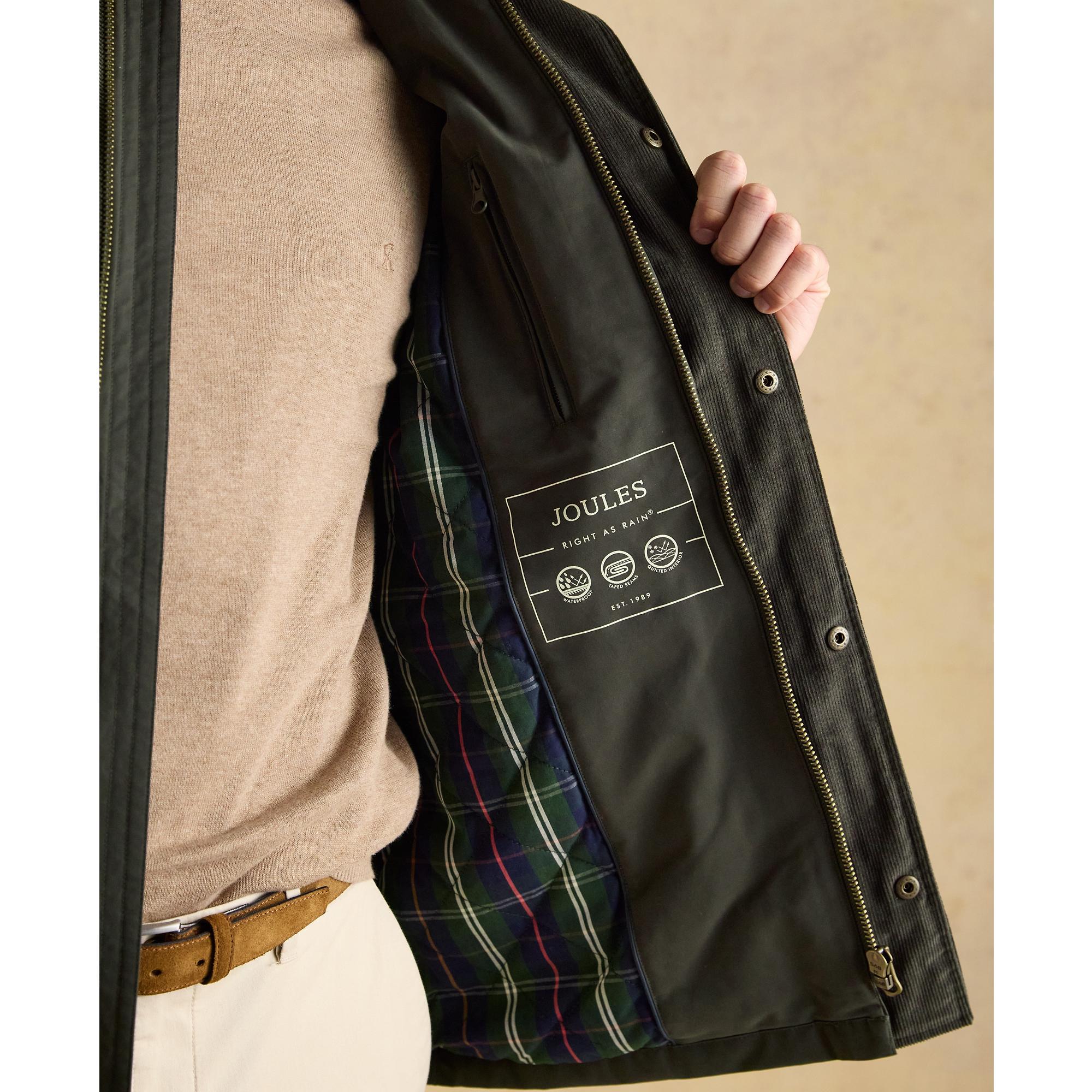 Product image 12 of 13 of Joules Men's Farleigh Waterproof Midweight Country Coat - Green