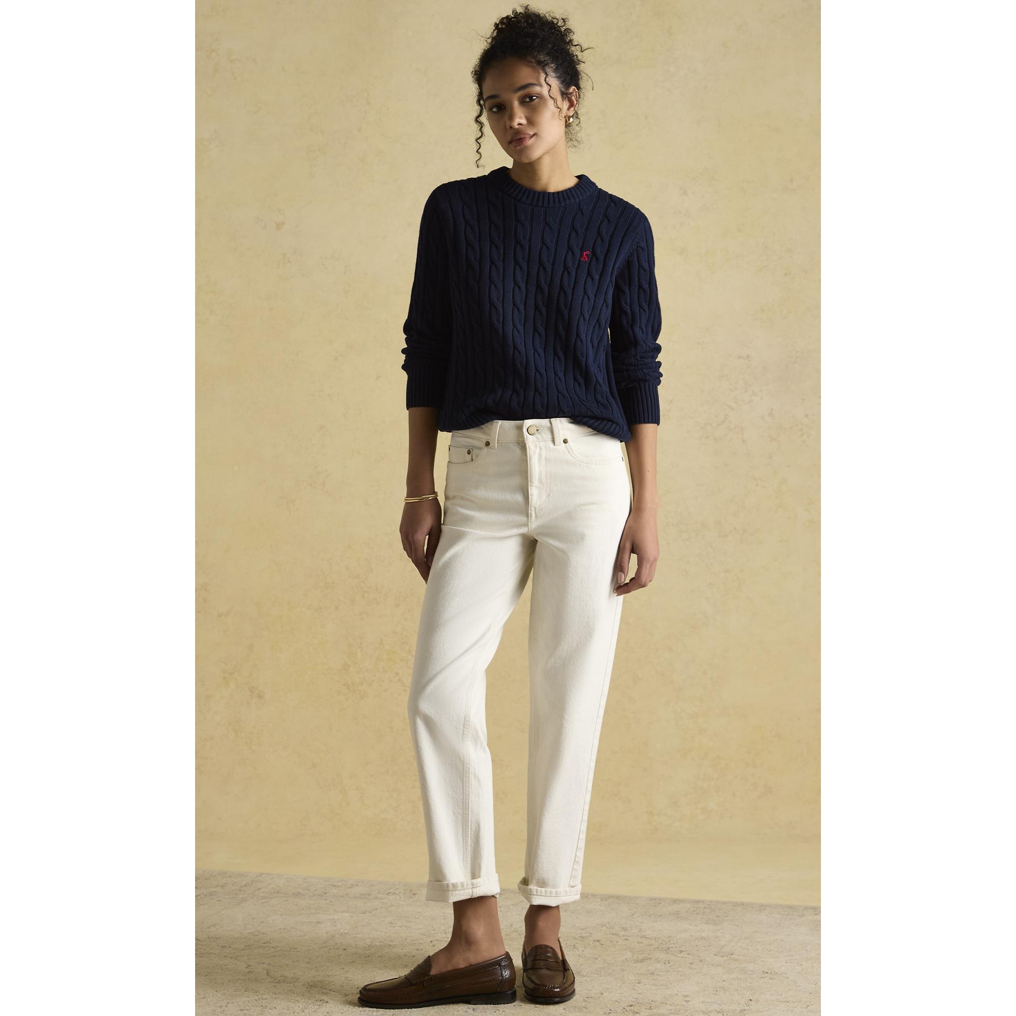 Product image 5 of 6 of Joules Women's Cotton Classic Cable Crew Neck Jumper - Navy