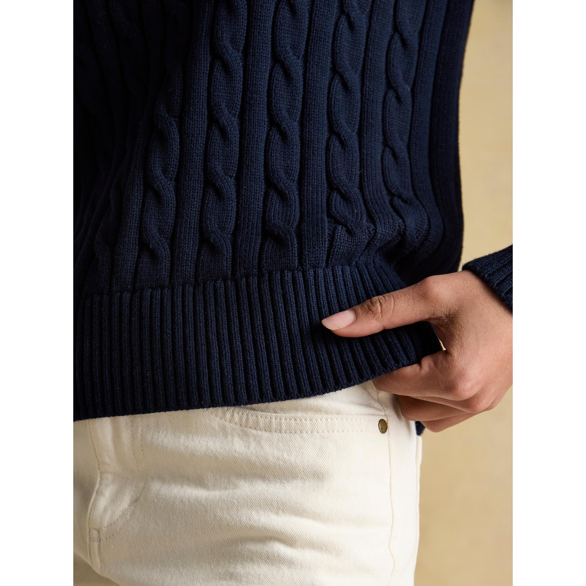 Product image 3 of 6 of Joules Women's Cotton Classic Cable Crew Neck Jumper - Navy