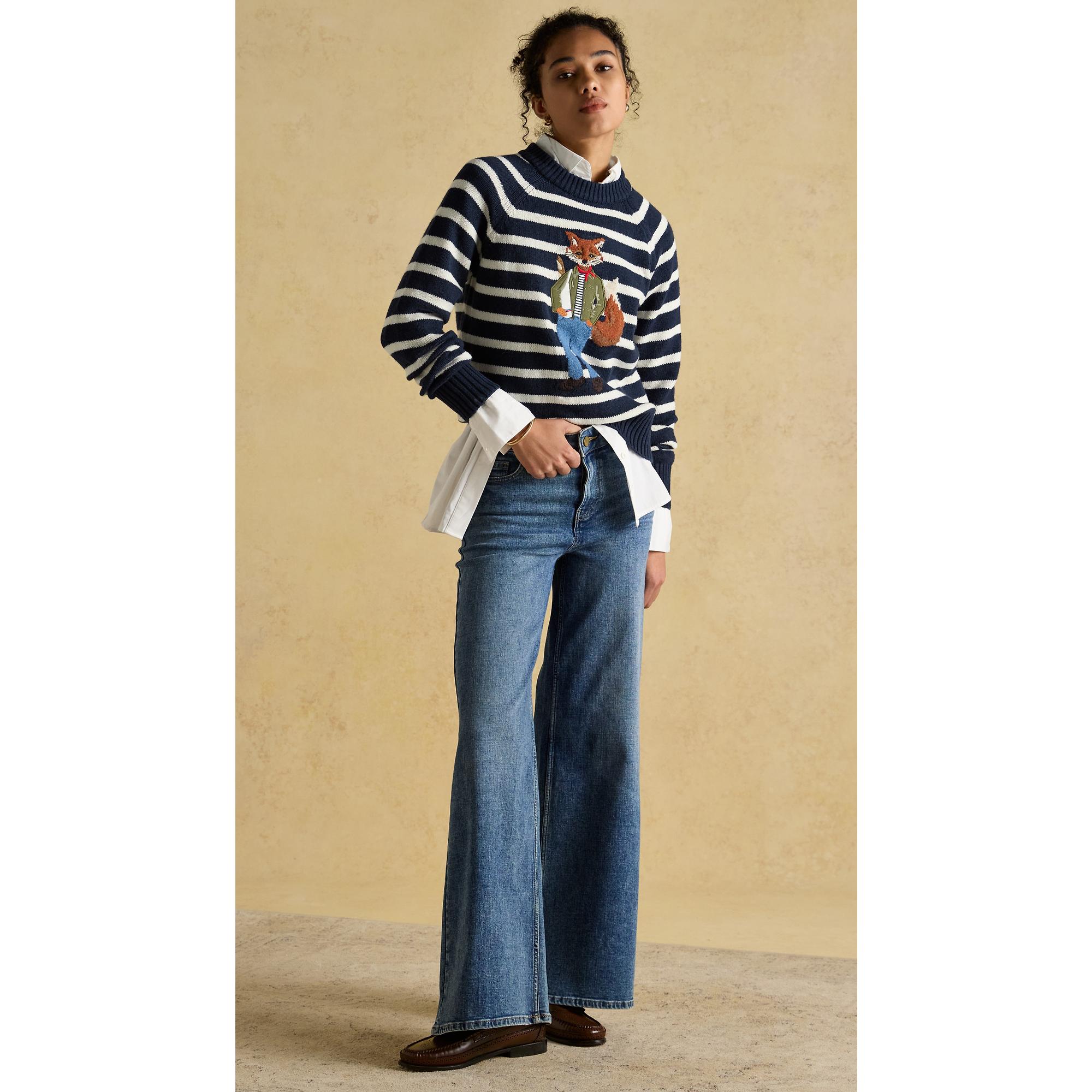 Product image 4 of 6 of Joules Women's Renard Jonty Intarsia Knit Jumper - Navy