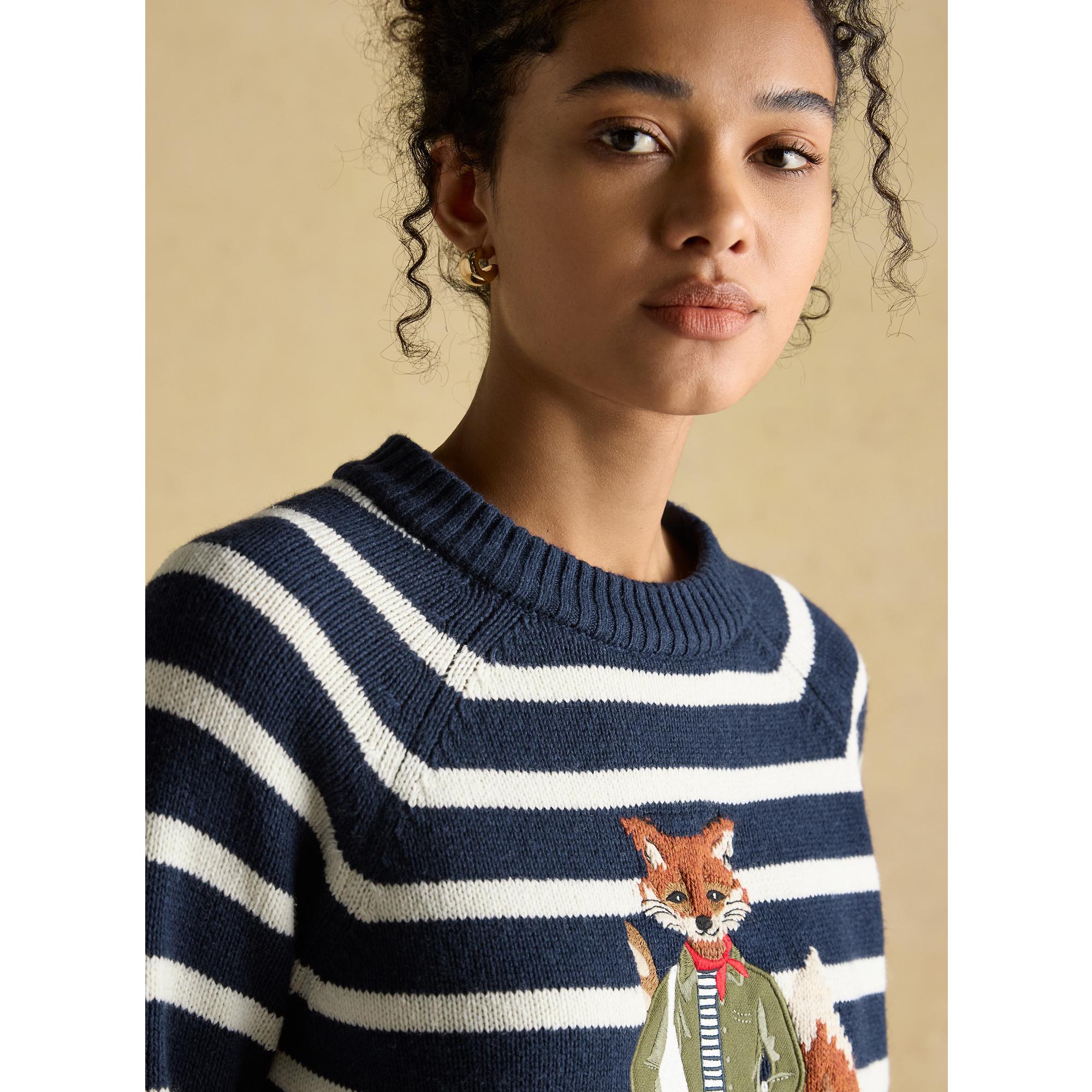 Product image 6 of 6 of Joules Women's Renard Jonty Intarsia Knit Jumper - Navy
