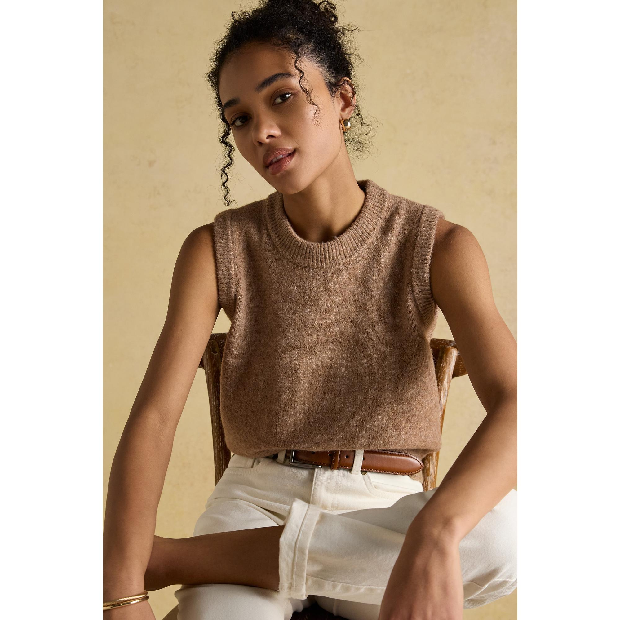 Product image 6 of 8 of Joules Women's Holly Knitted Vest - Tan Brown