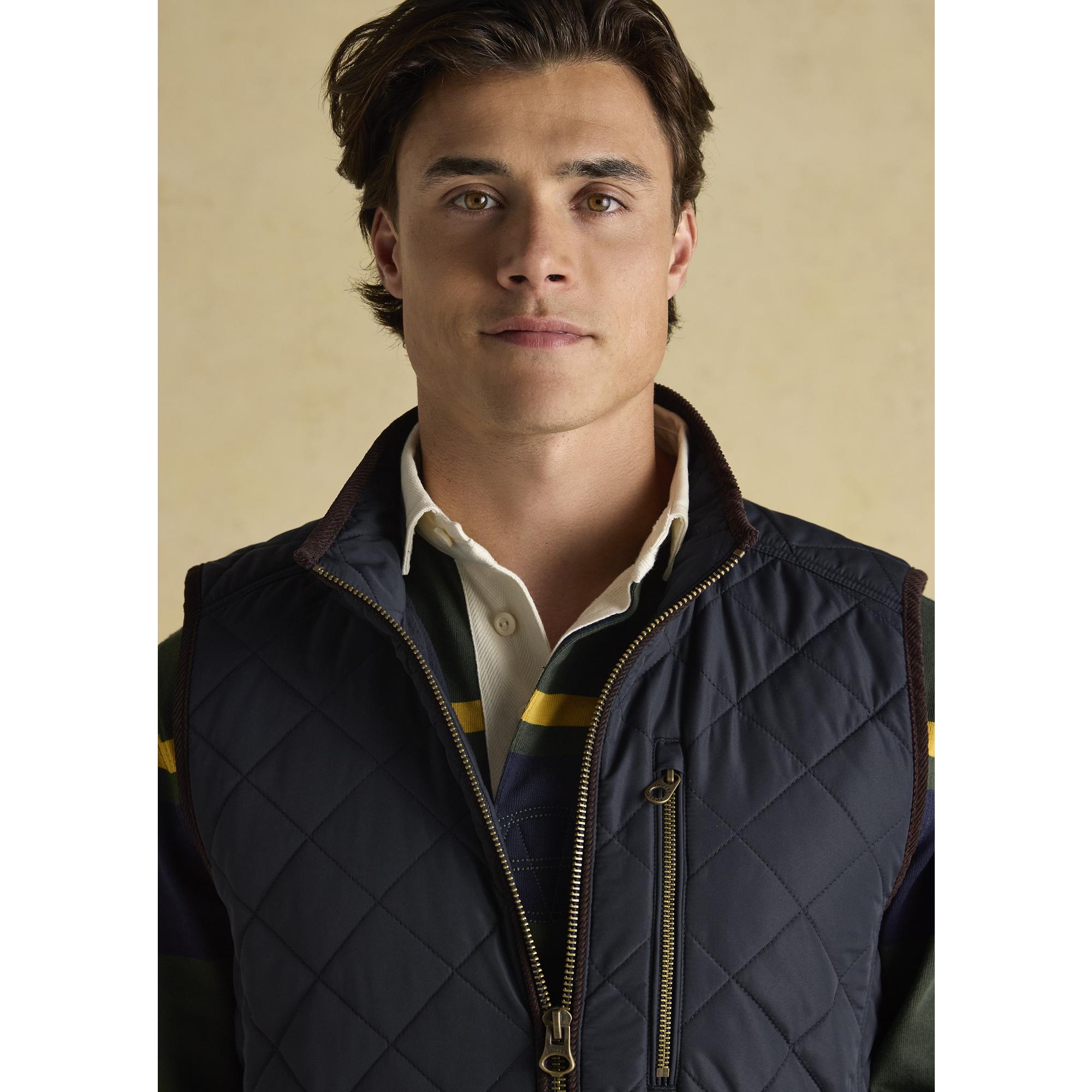 Product image 6 of 11 of Joules Men's Maynard Diamond Quilted Gilet Gilet - Navy