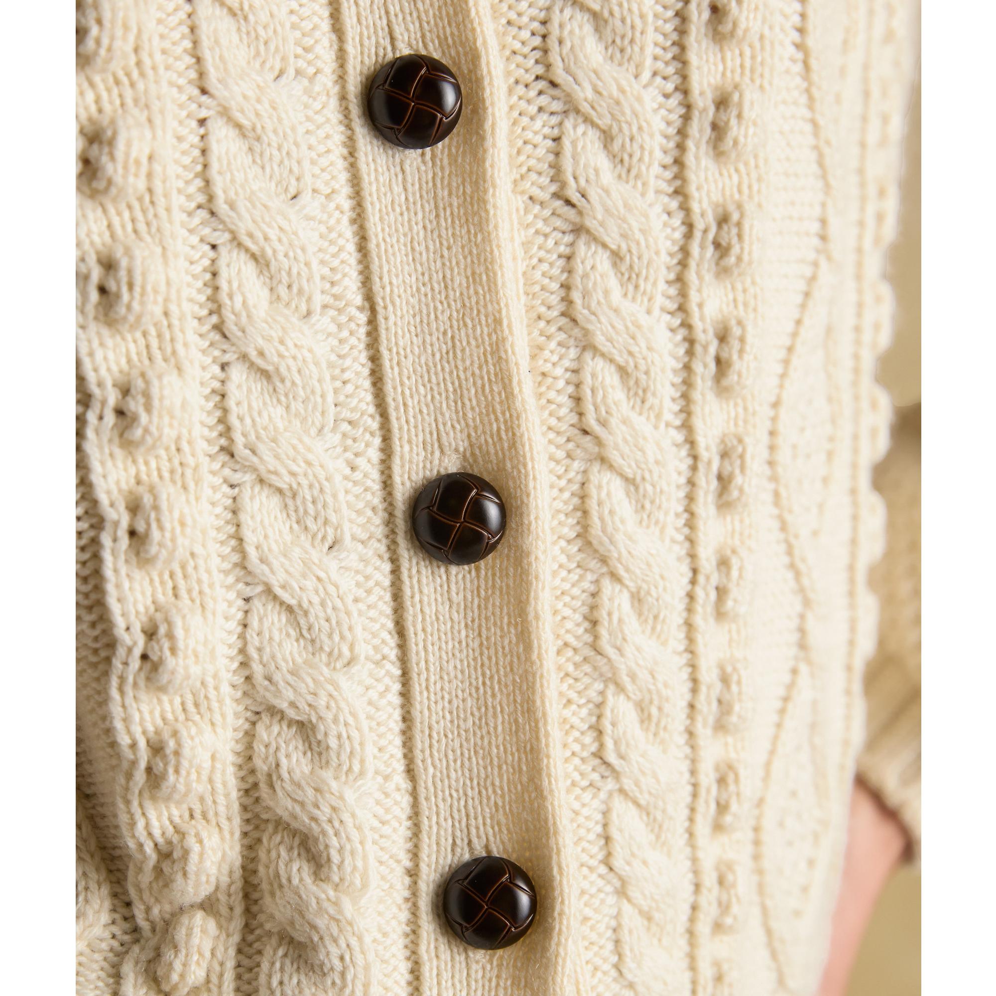 Product image 9 of 9 of Joules Women's Rafferty Cable Knit Cardigan - Cream