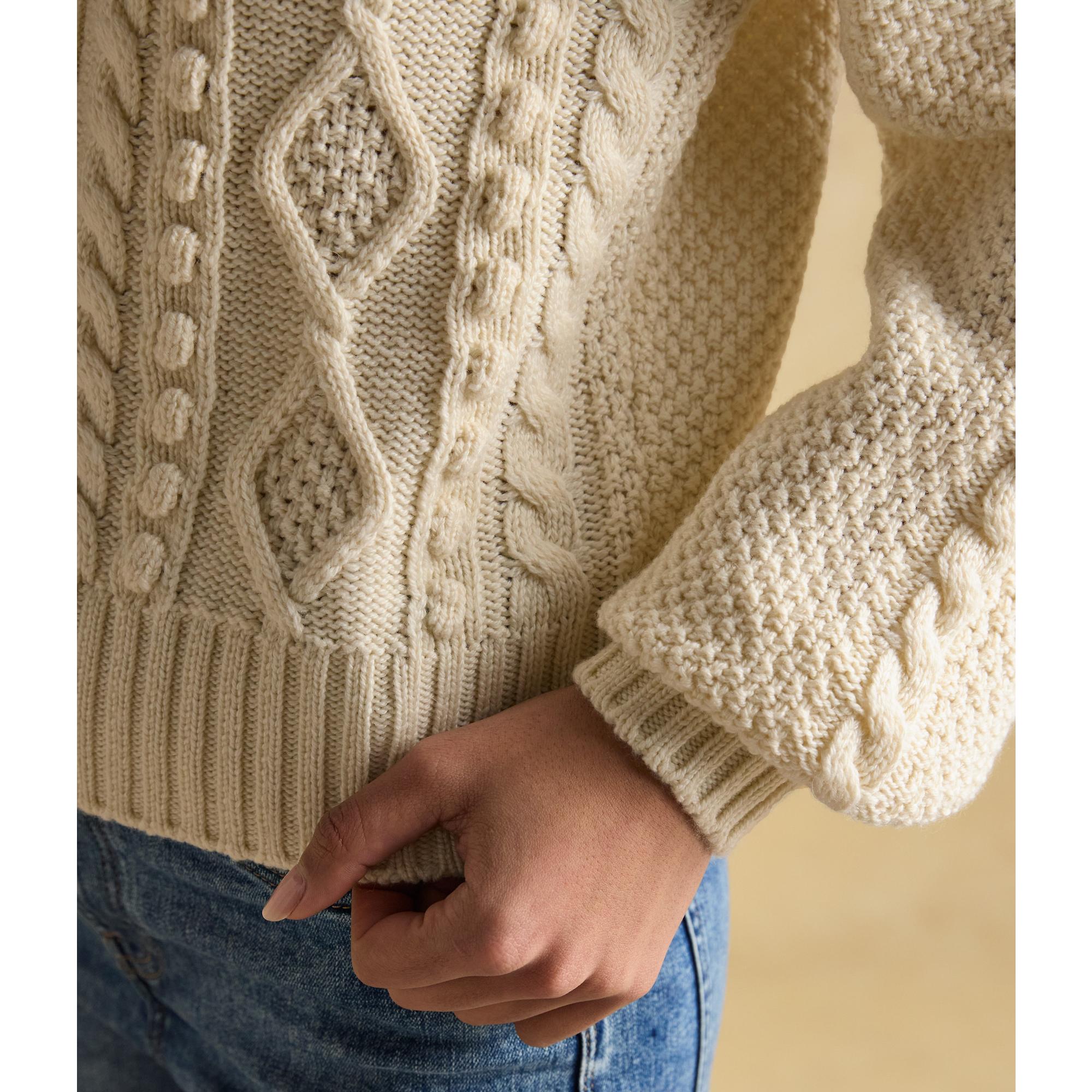 Product image 7 of 9 of Joules Women's Rafferty Cable Knit Cardigan - Cream