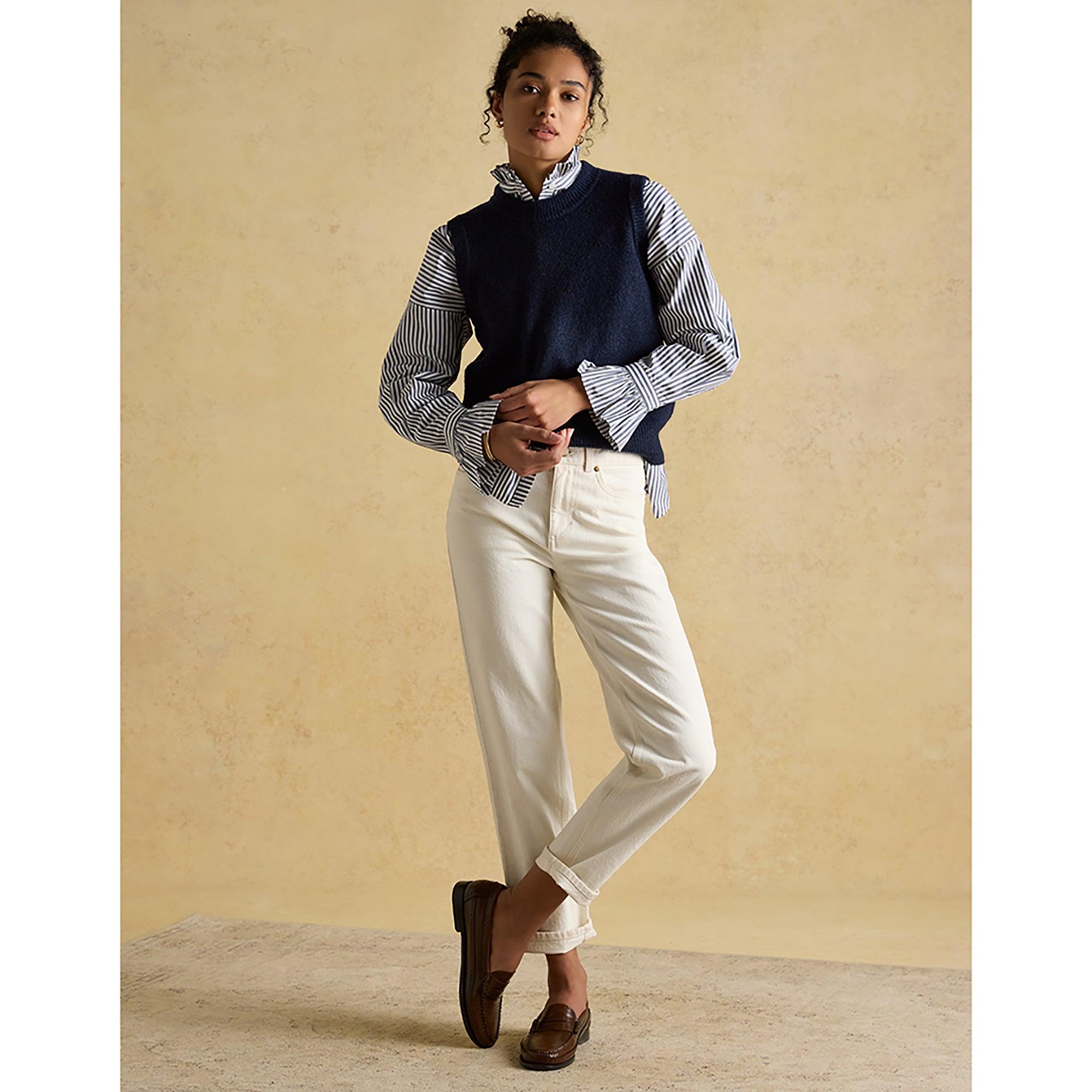 Product image 4 of 7 of Joules Women's Holly Knitted Crew Neck Vest - Navy