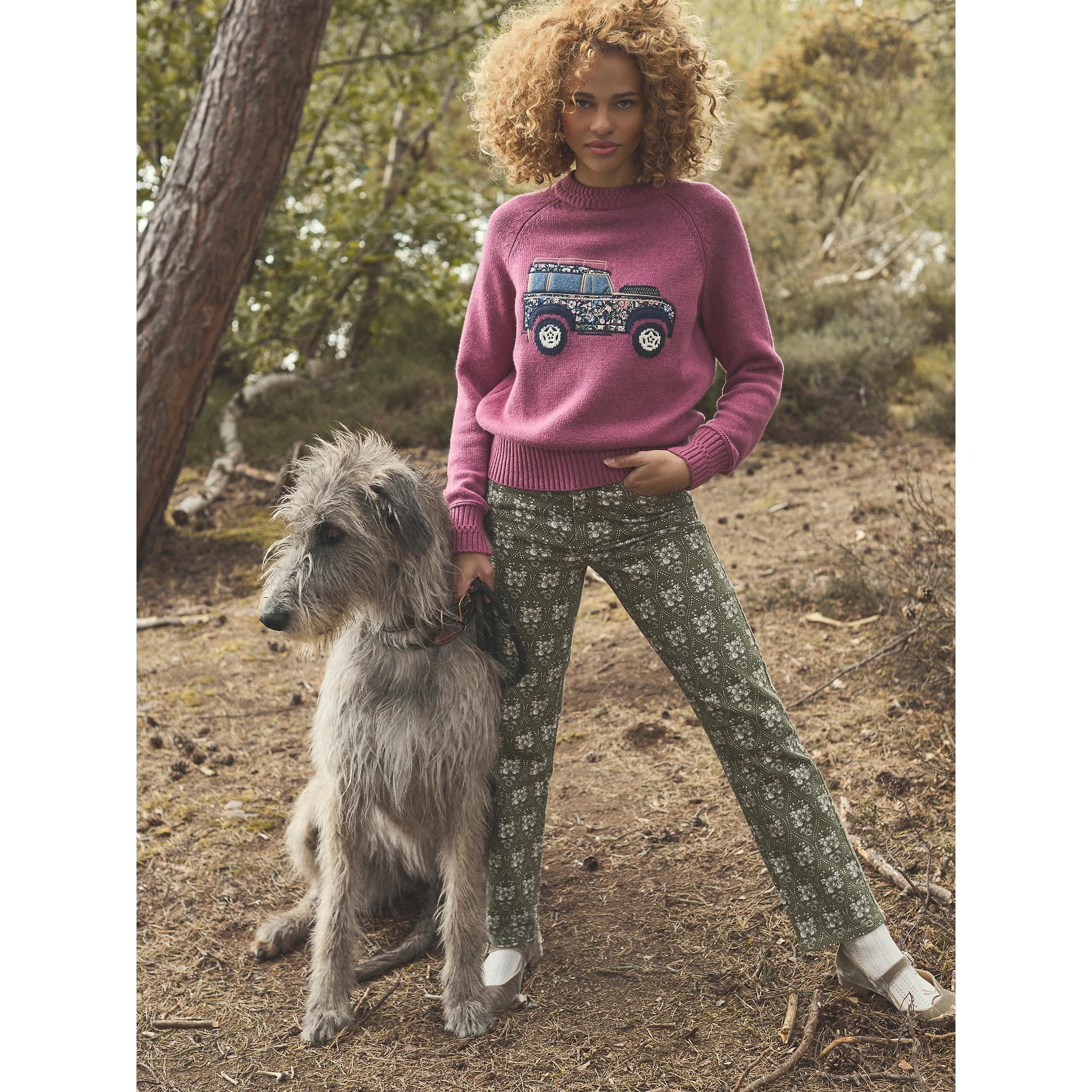 Product image 9 of 9 of Joules Women's Rutland 4x4 Knitted Intarsia Jumper - Pink