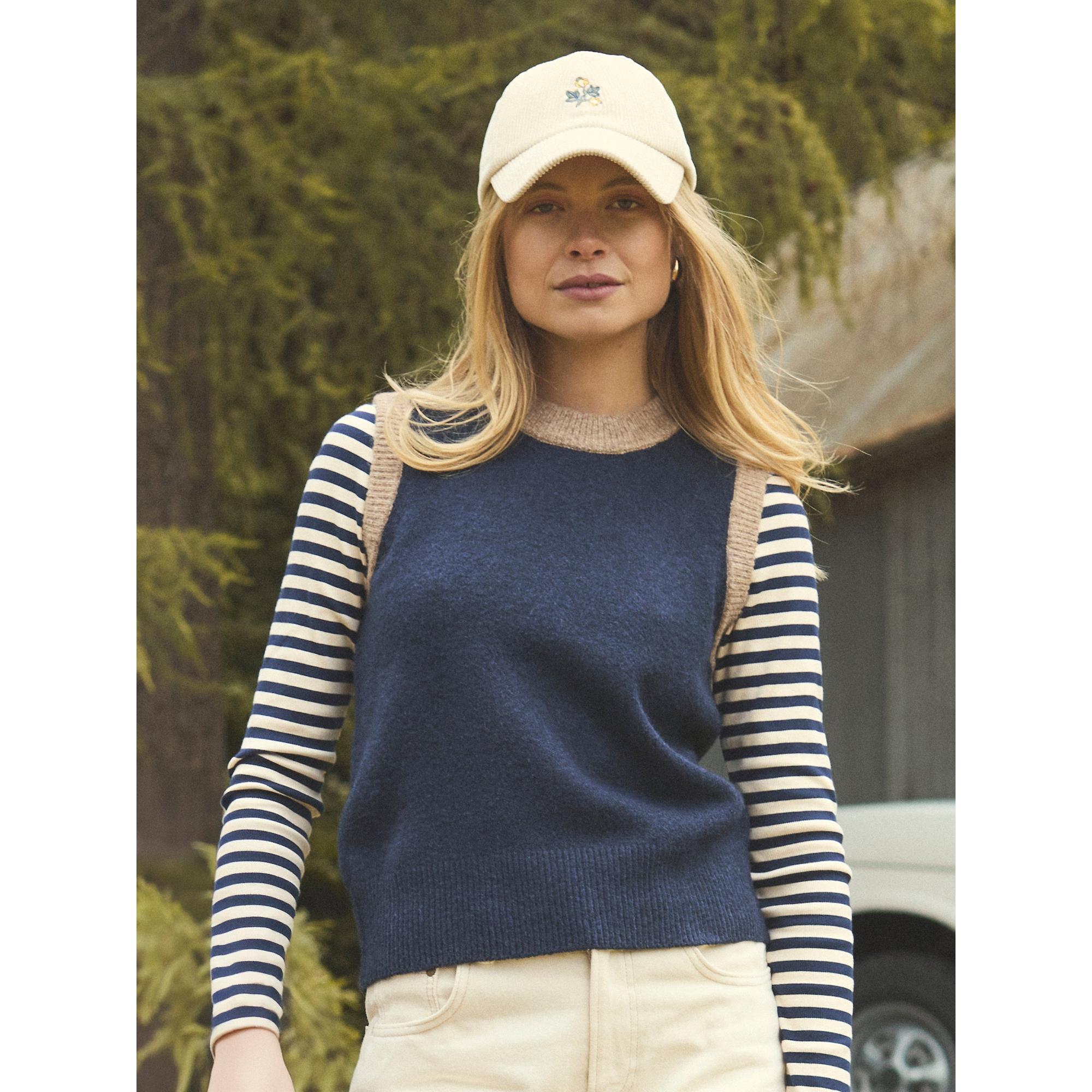 Product image 9 of 11 of Joules Women's Holly Knitted Vest - Navy & Camel