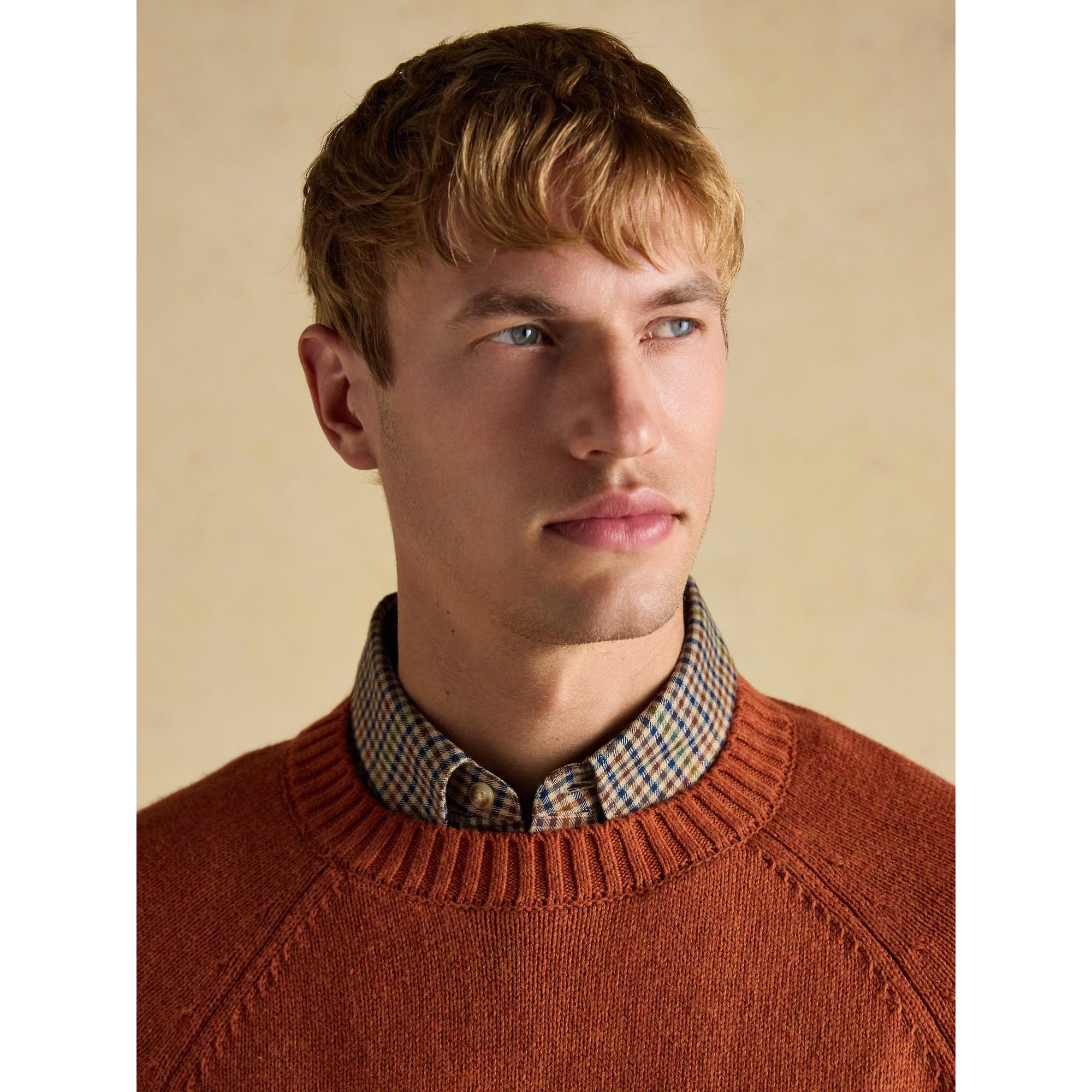 Product image 5 of 8 of Joules Men's Off-Road Crew Neck Christmas Jumper - Orange