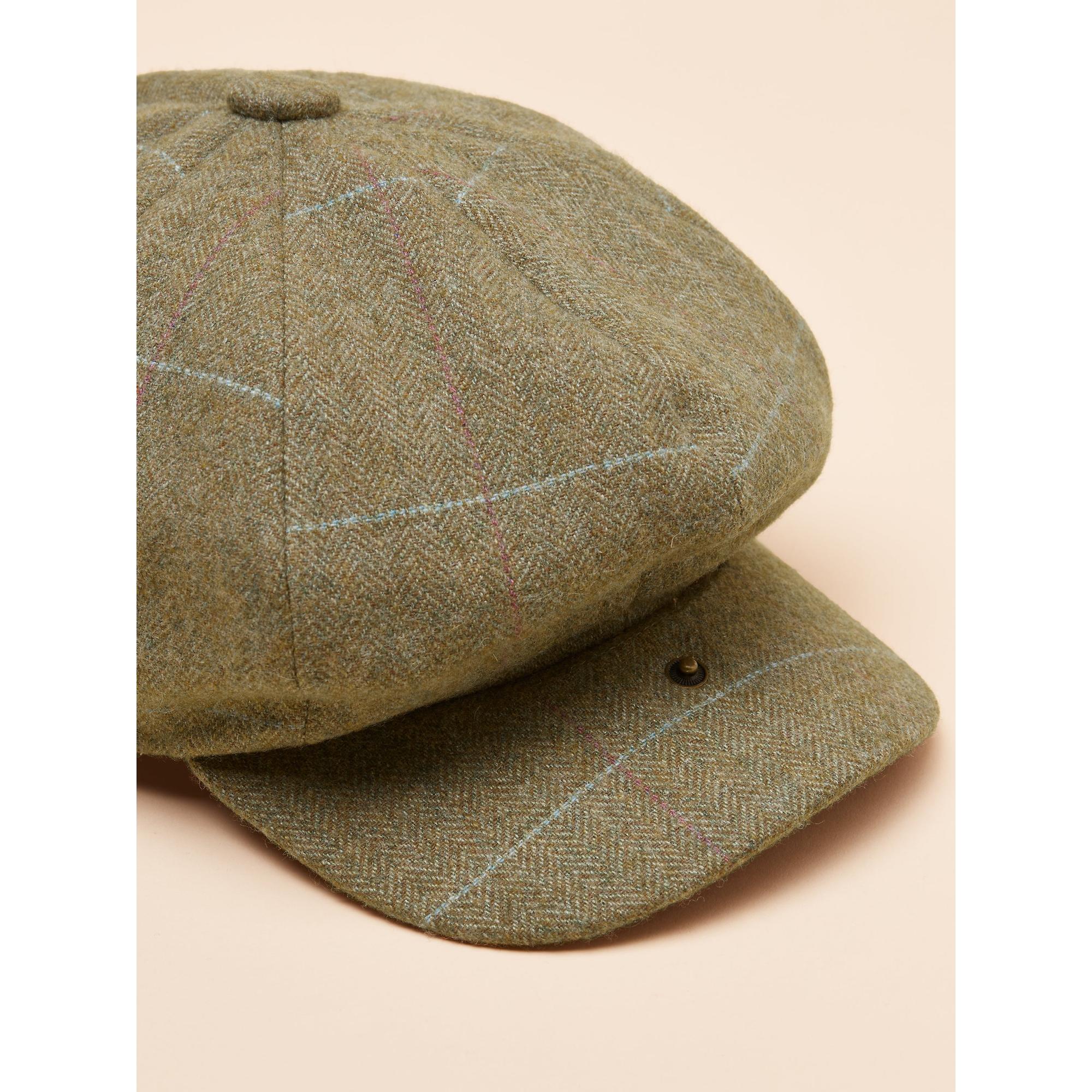 Product image 6 of 6 of Joules Women's Harrogate Baker Boy Tweed Hat - Green