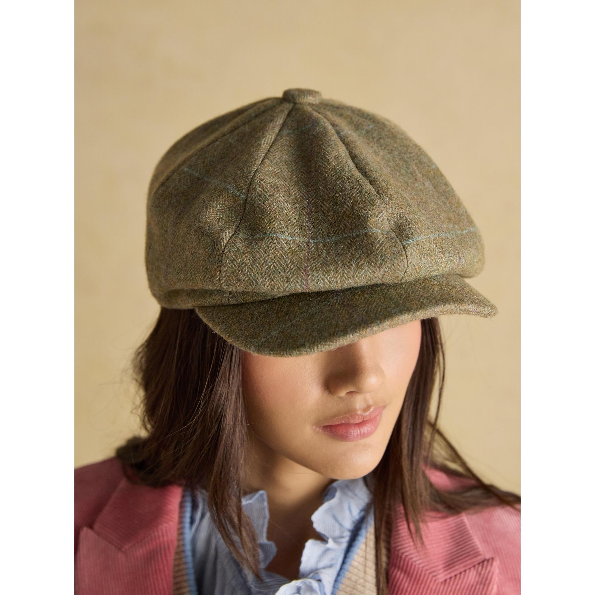 Product image 2 of 6 of Joules Women's Harrogate Baker Boy Tweed Hat - Green