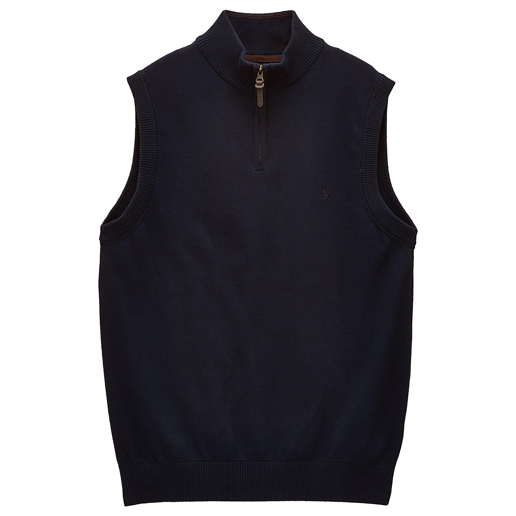 Product image 1 of 8 of Joules Men's Hillside Quarter Zip Knitted Tank Top - Navy