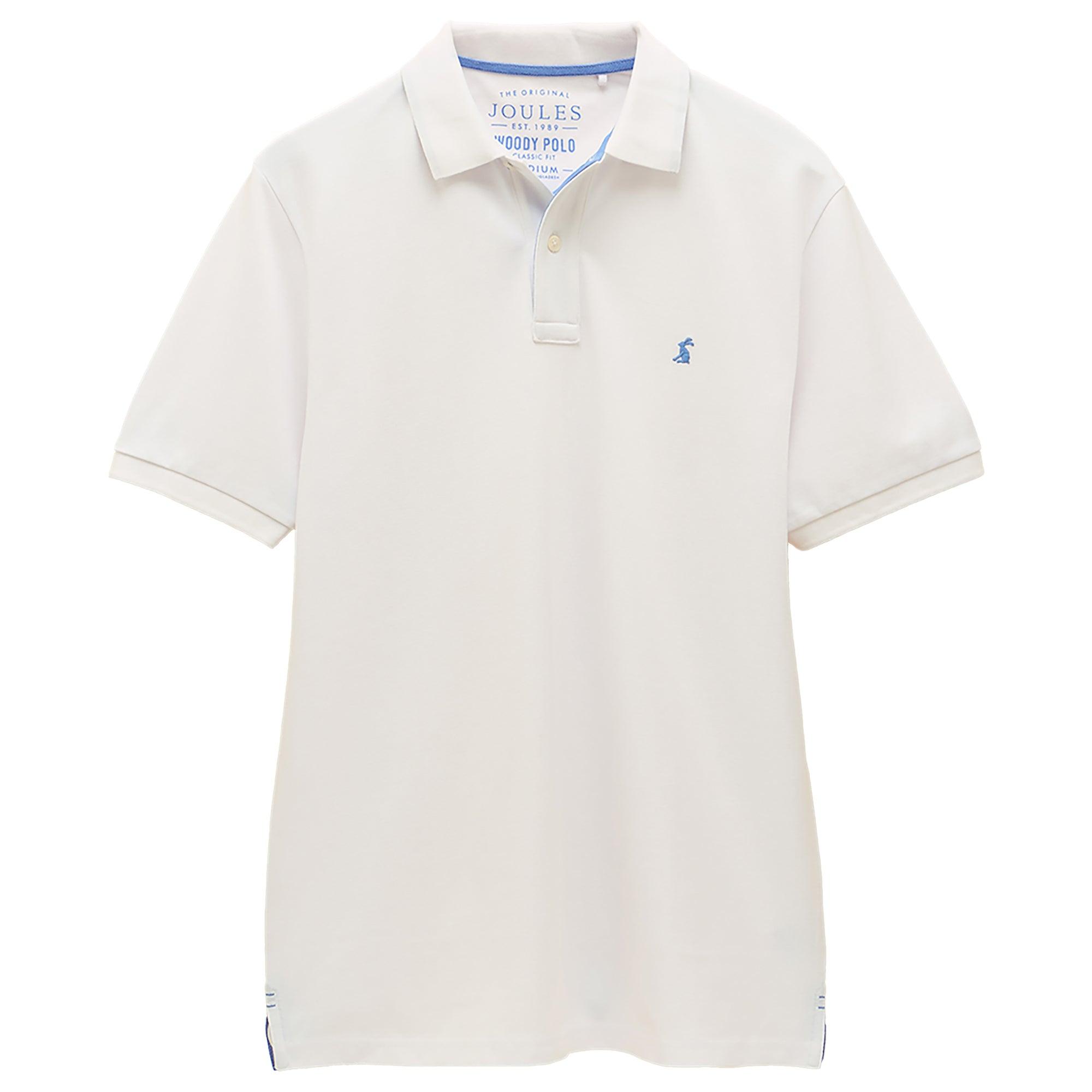 Product image 1 of 9 of Joules Men's Woody Cotton Pique Polo Shirt - White