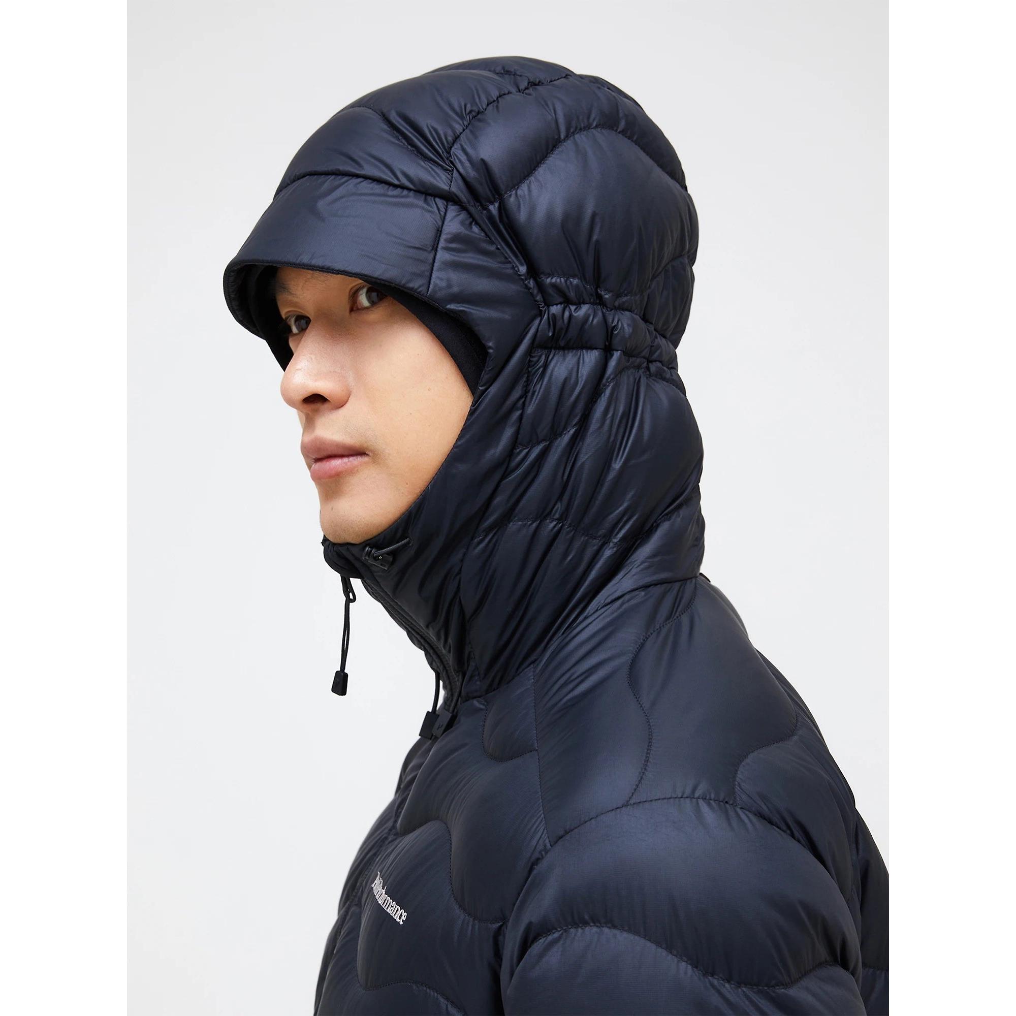 Product image 4 of 9 of Peak Performance Men's Helium Down Hooded Jacket - Black
