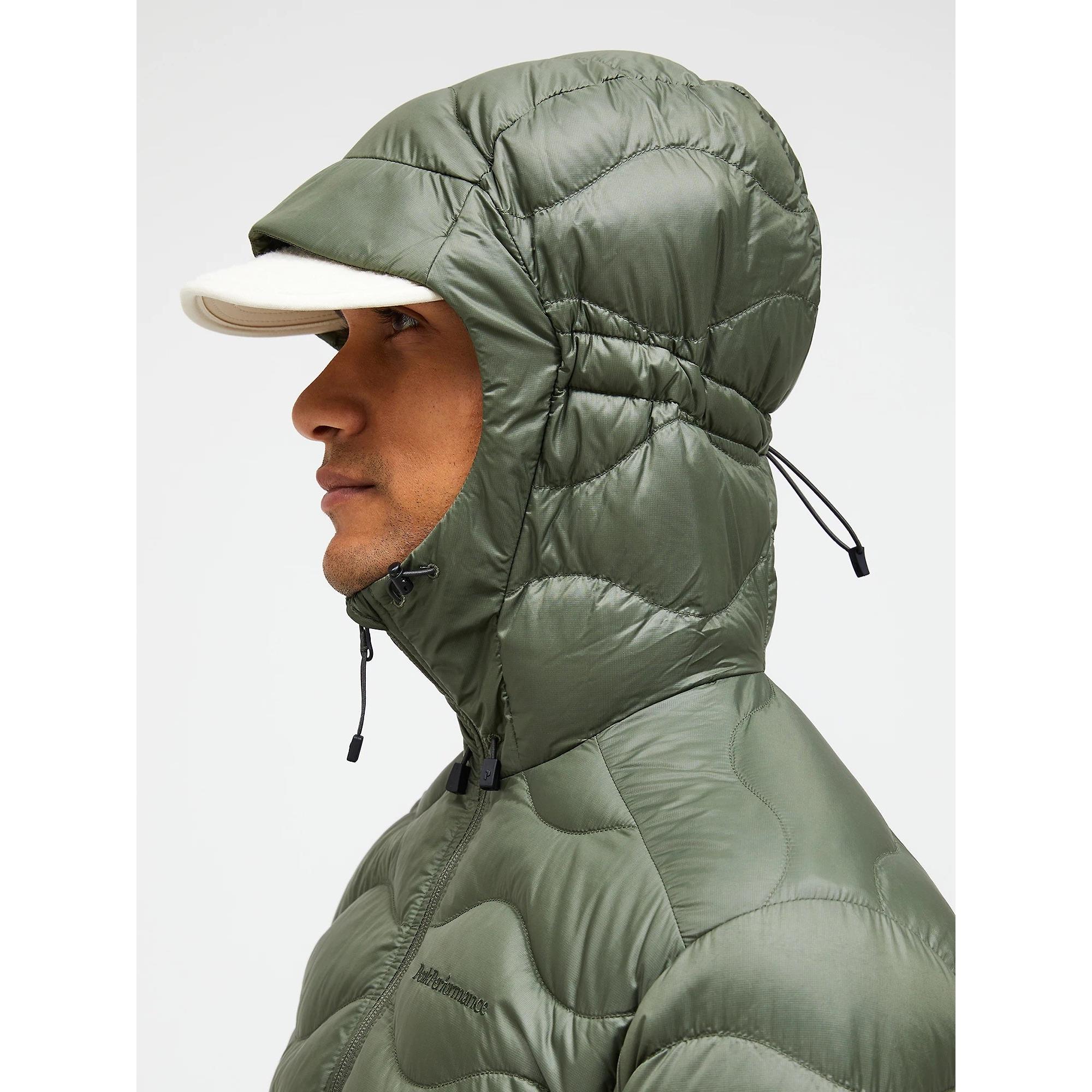 Product image 3 of 8 of Peak Performance Men's Helium Down Hooded Jacket - Pine Needle