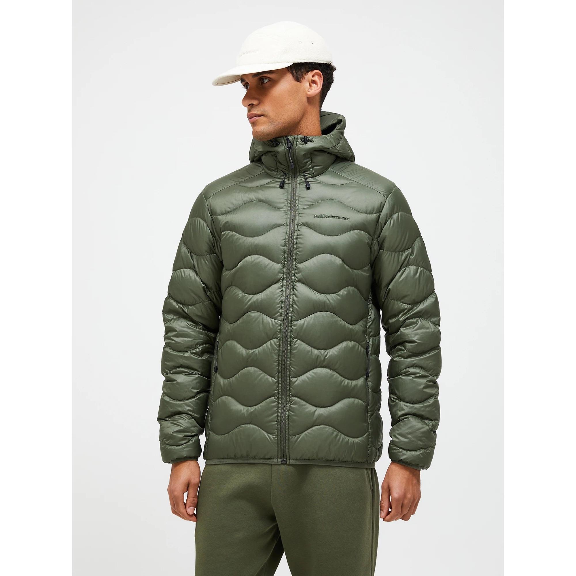 Product image 2 of 8 of Peak Performance Men's Helium Down Hooded Jacket - Pine Needle