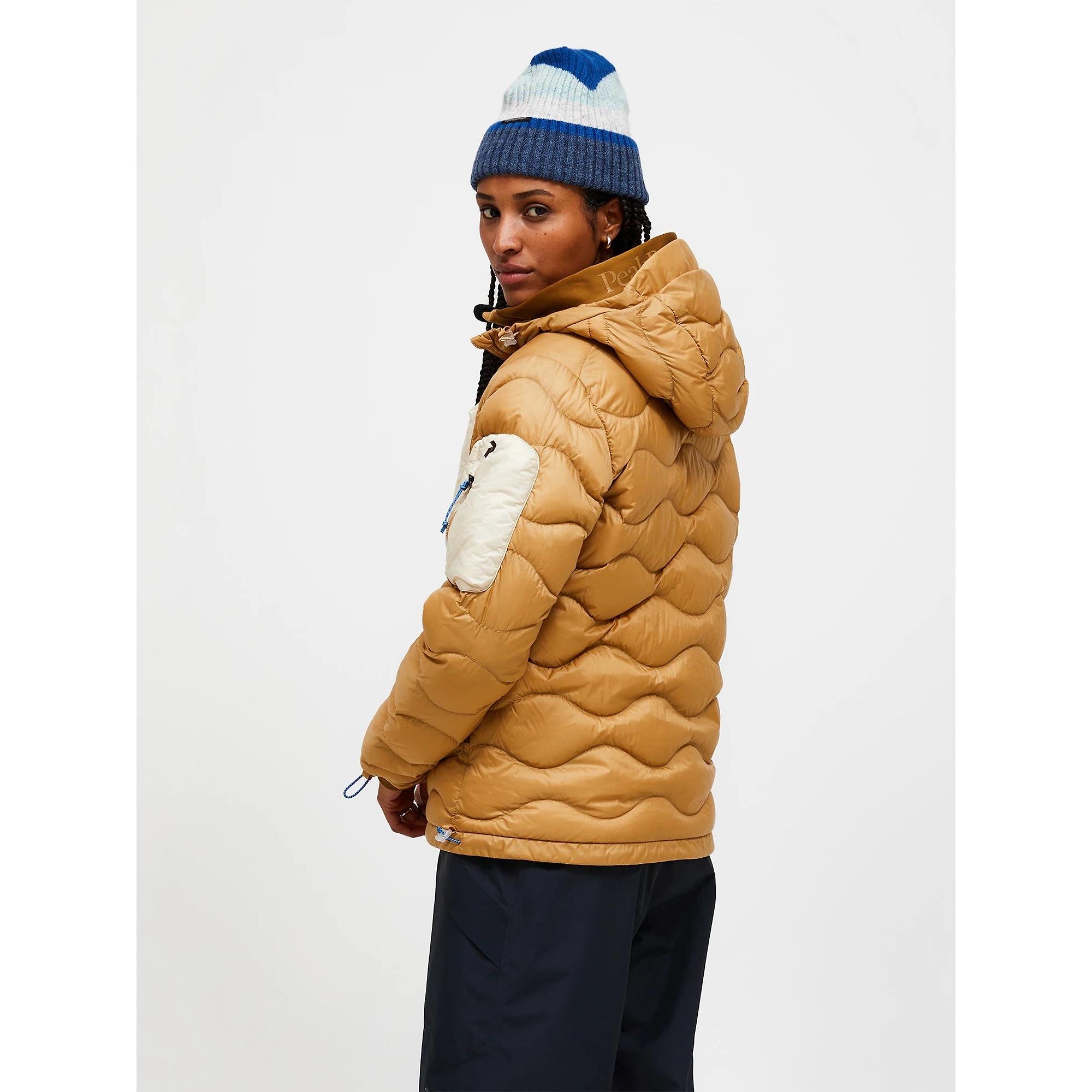 Product image 5 of 11 of Peak Performance Women's Helium Utility Down Hooded Jacket - Sierra Sand/Sand Fog