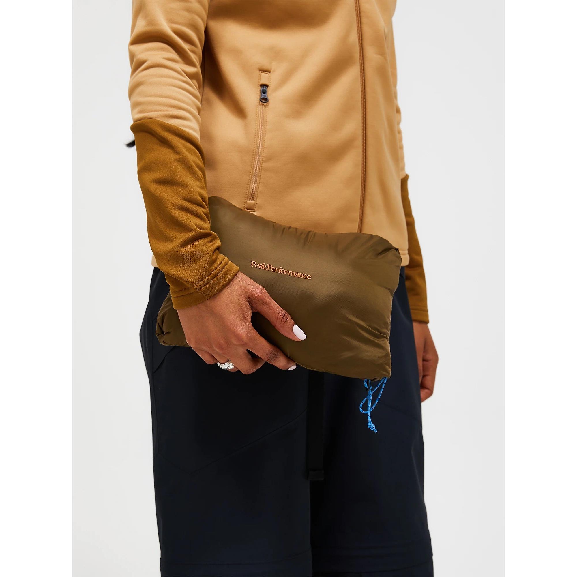 Product image 8 of 11 of Peak Performance Women's Helium Utility Down Hooded Jacket - Sierra Sand/Sand Fog