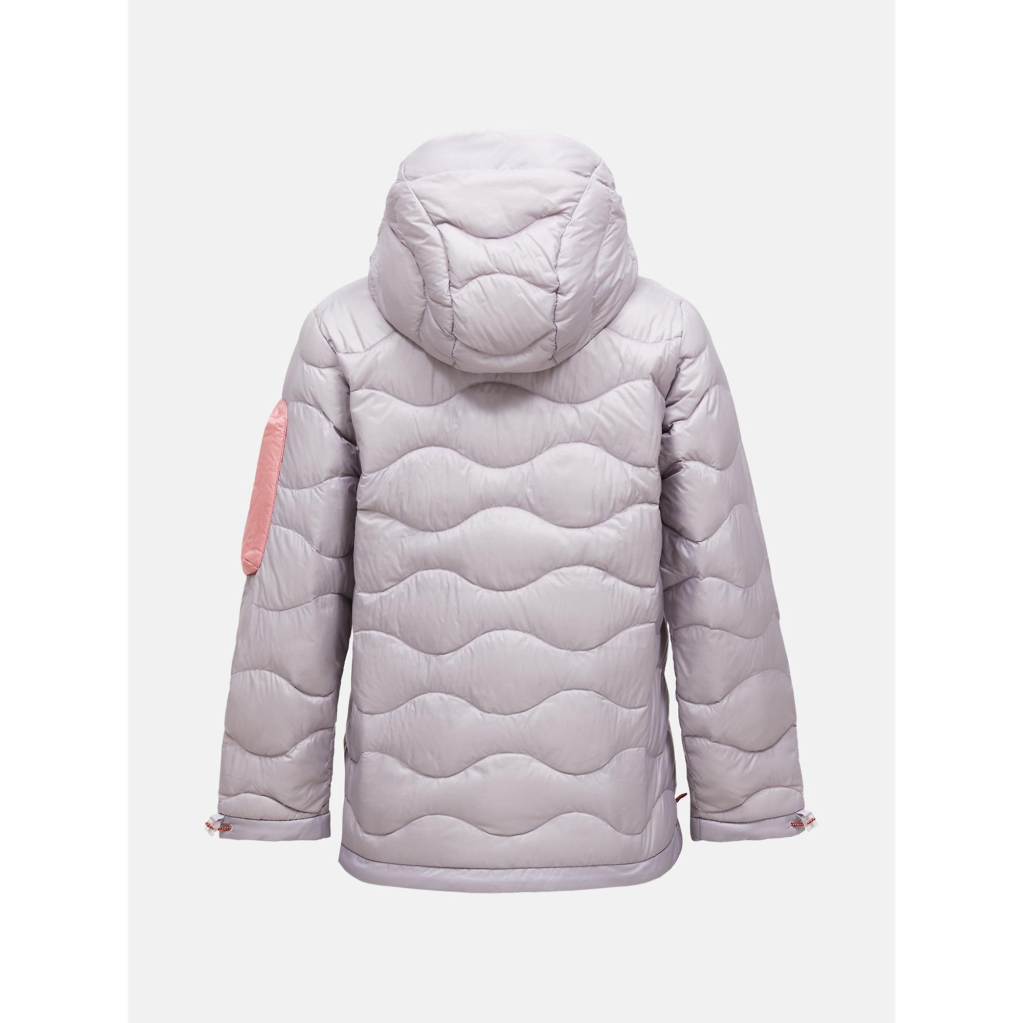 Product image 2 of 4 of Peak Performance Women's Helium Utility Down Hooded Jacket - Misty Lavender/Canary Lime