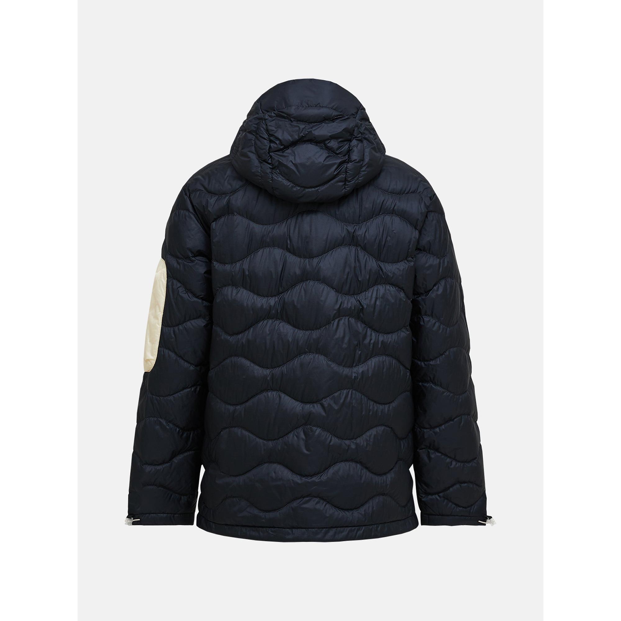 Product image 2 of 4 of Peak Performance Men's Helium Utility Down Hooded Jacket - Black/Sand Fog