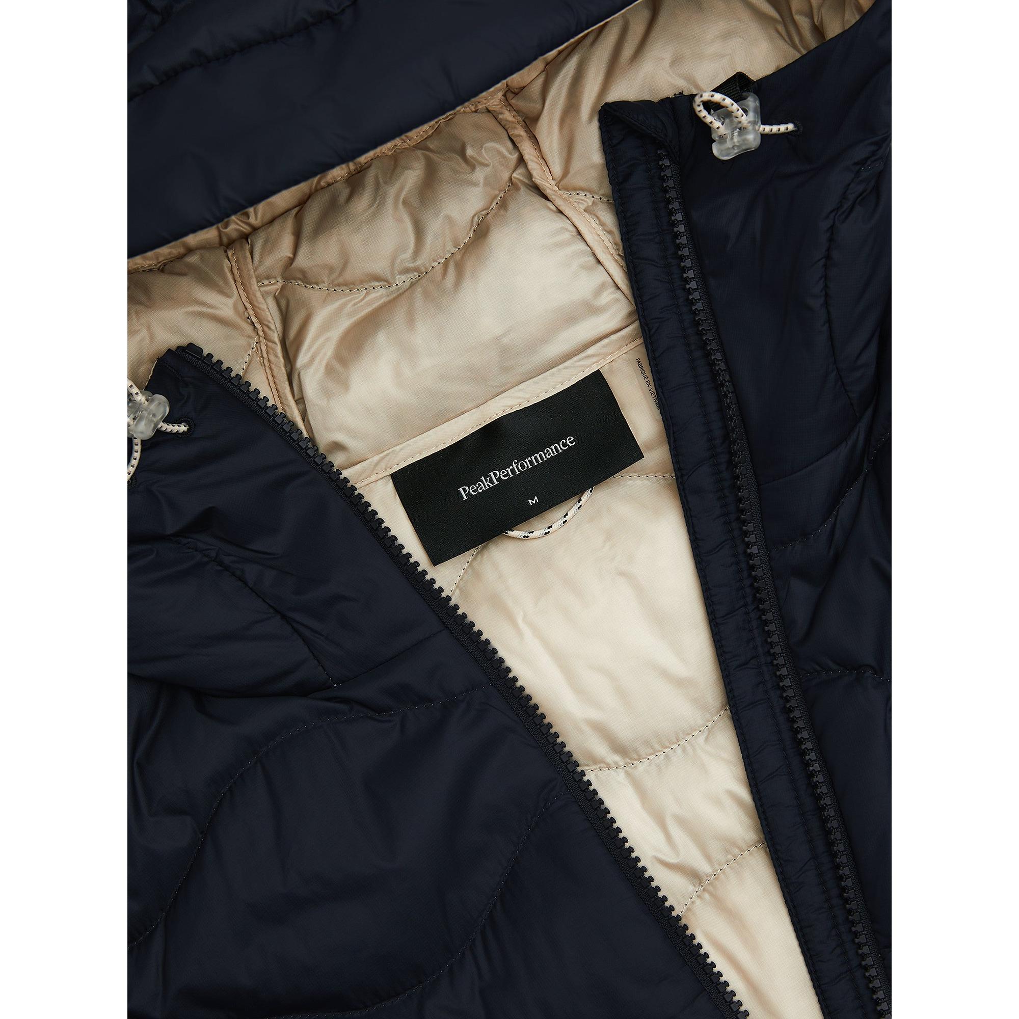 Product image 4 of 4 of Peak Performance Men's Helium Utility Down Hooded Jacket - Black/Sand Fog