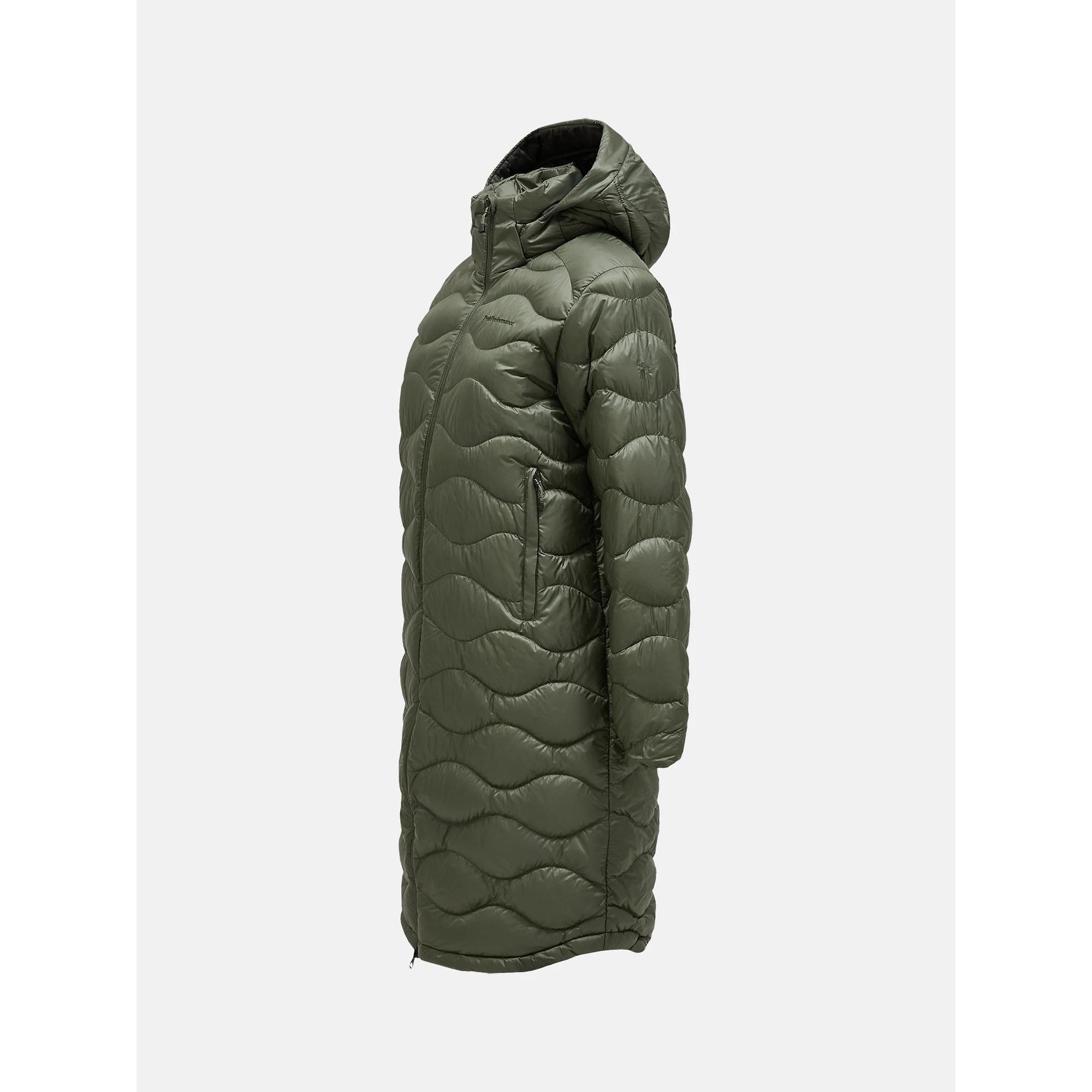 Product image 8 of 10 of Peak Performance Women's Helium Down Coat - Pine Needle/Olive Extreme