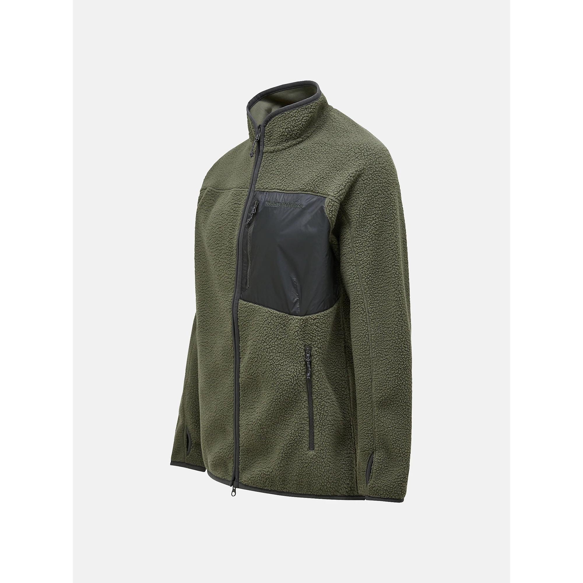 Product image 7 of 9 of Peak Performance Men's Pile Zip Jacket - Pine Needle