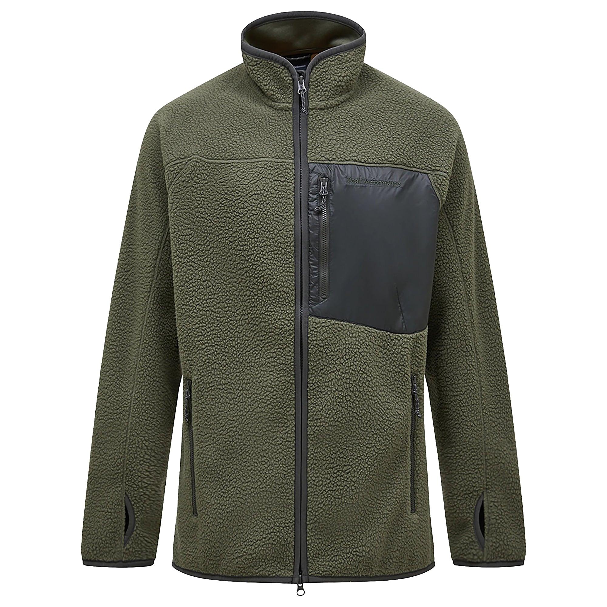 Product image 1 of 9 of Peak Performance Men's Pile Zip Jacket - Pine Needle