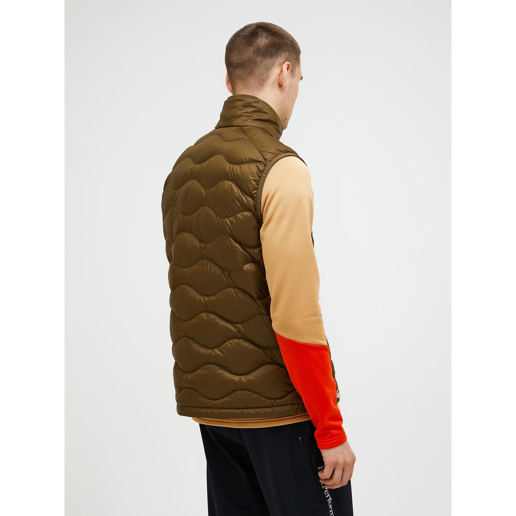 Product image 4 of 9 of Peak Performance Men's Helium Utility Down Vest - Meadow Moss/Sierra Sand