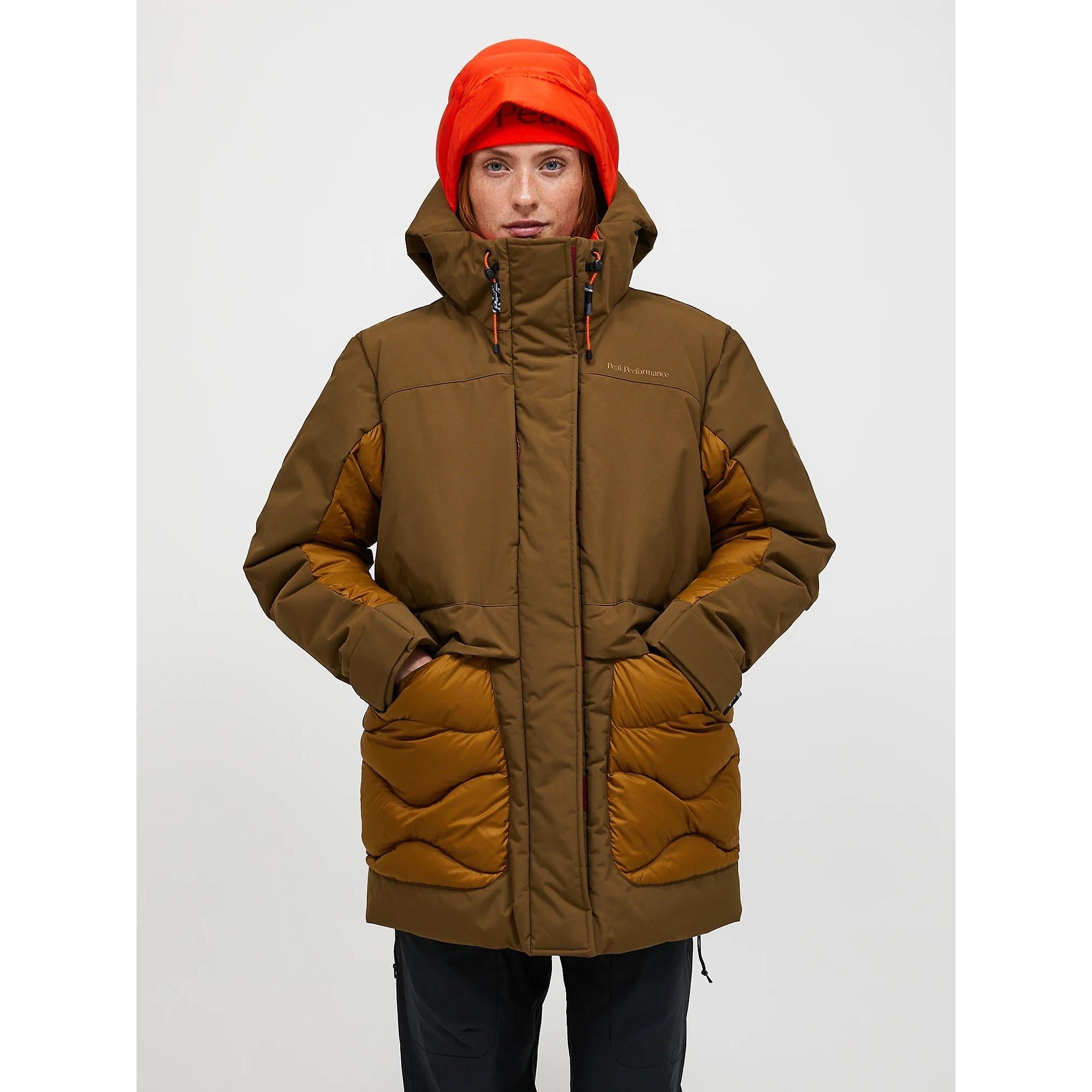 Product image 2 of 13 of Peak Performance Women's Infusion Helium Down Parka - Meadow Moss/Earthy Summit