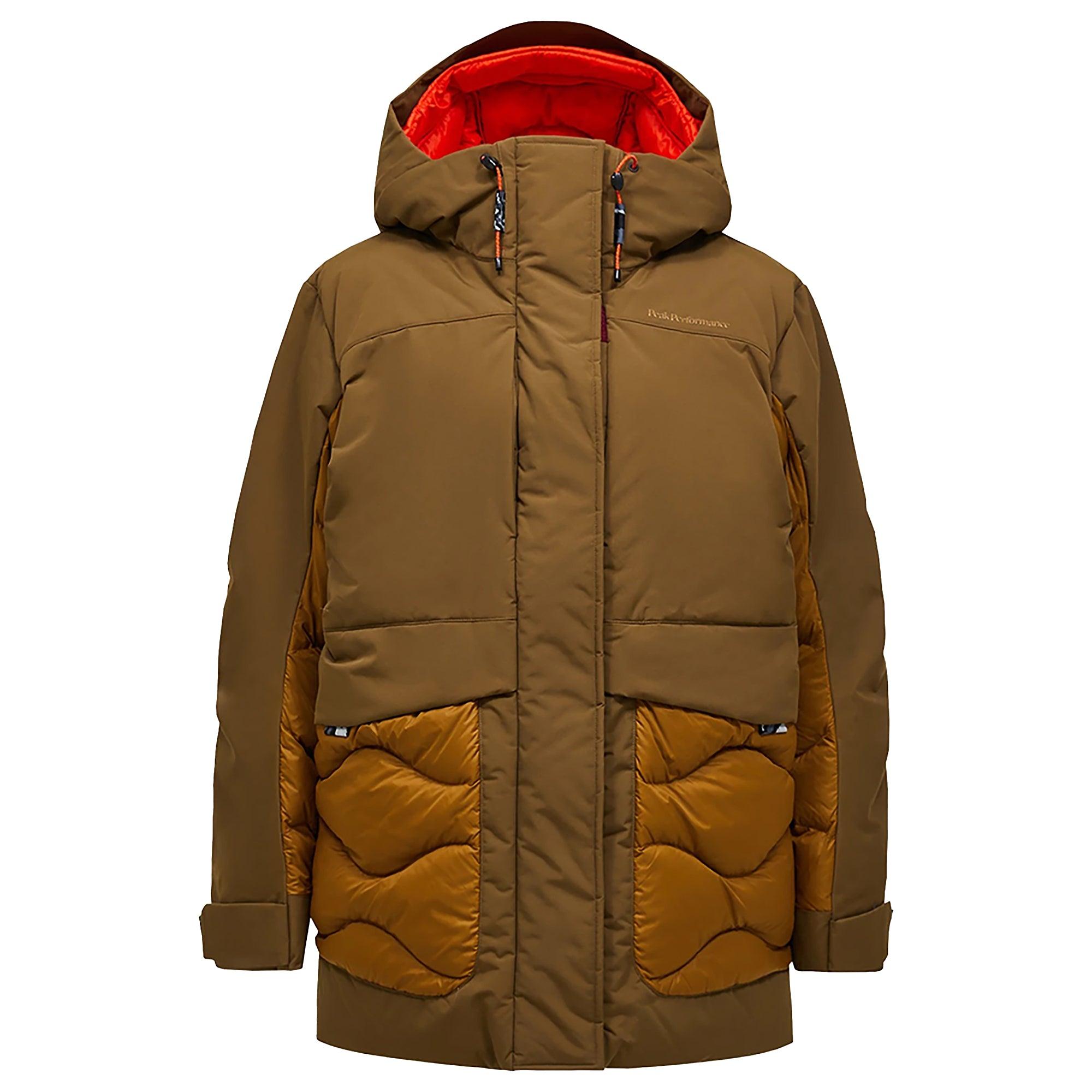 Product image 1 of 13 of Peak Performance Women's Infusion Helium Down Parka - Meadow Moss/Earthy Summit