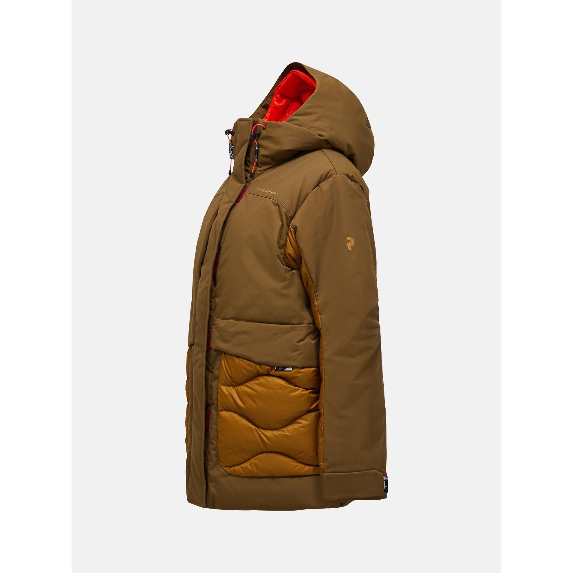 Product image 12 of 13 of Peak Performance Women's Infusion Helium Down Parka - Meadow Moss/Earthy Summit