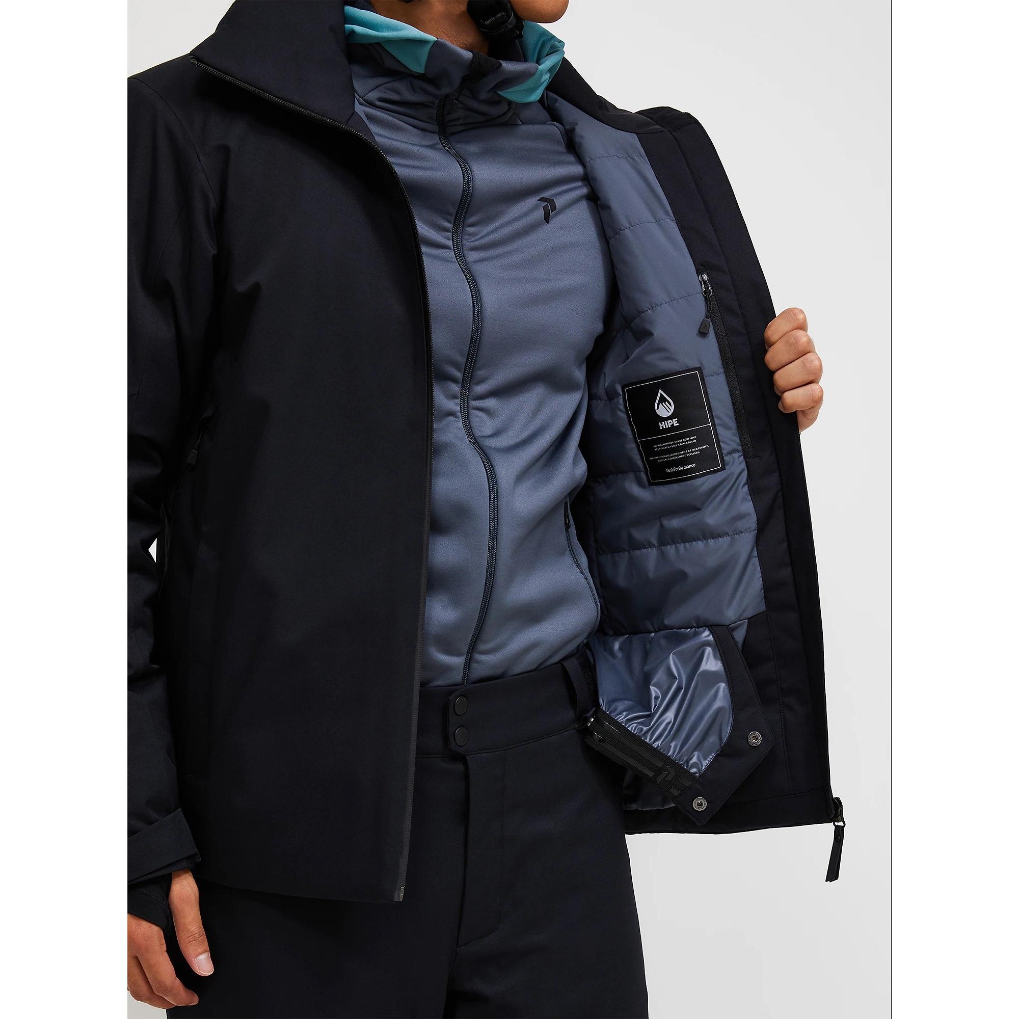Product image 6 of 12 of Peak Performance Men's Maroon HIPE® 2L Insulated Shell Jacket - Black