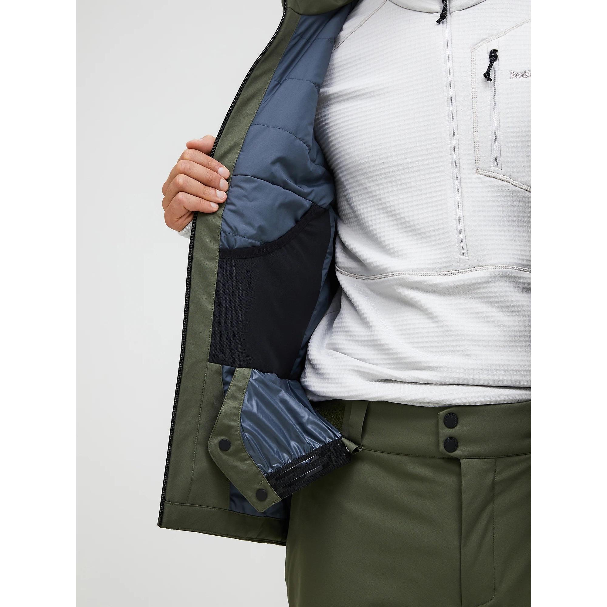 Product image 7 of 12 of Peak Performance Men's Maroon HIPE® 2L Insulated Shell Jacket - Pine Needle