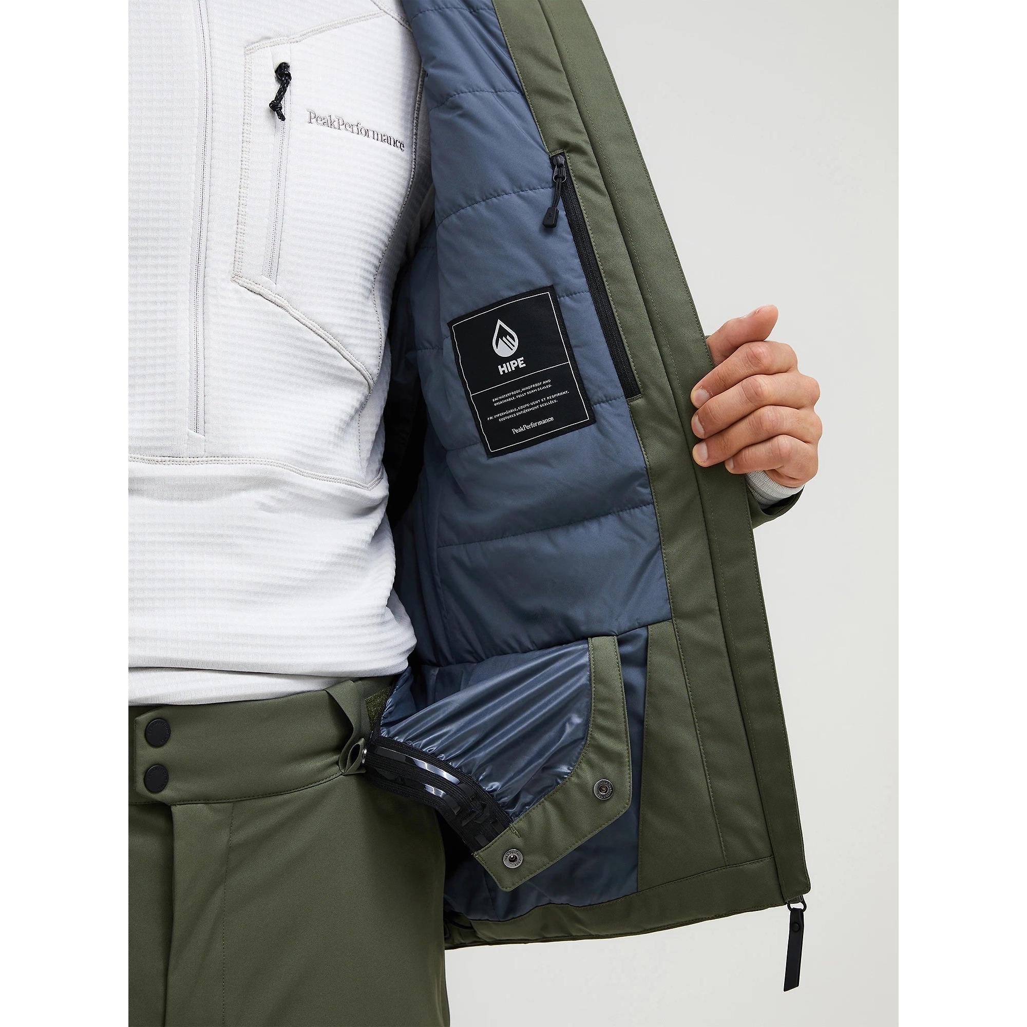 Product image 8 of 12 of Peak Performance Men's Maroon HIPE® 2L Insulated Shell Jacket - Pine Needle