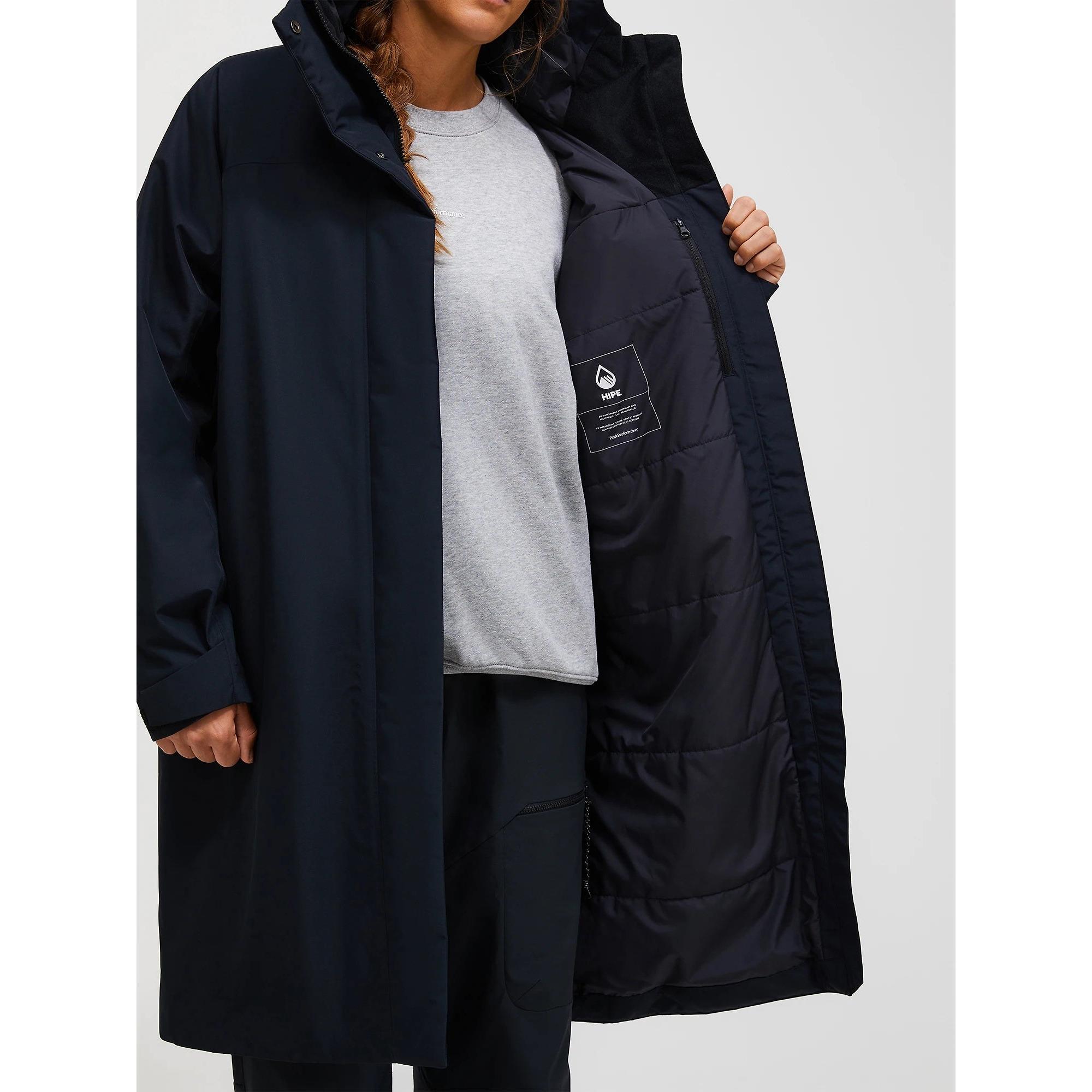 Product image 5 of 10 of Peak Performance Women's Treeline HIPE® 2L Insulated Shell Parka - Black