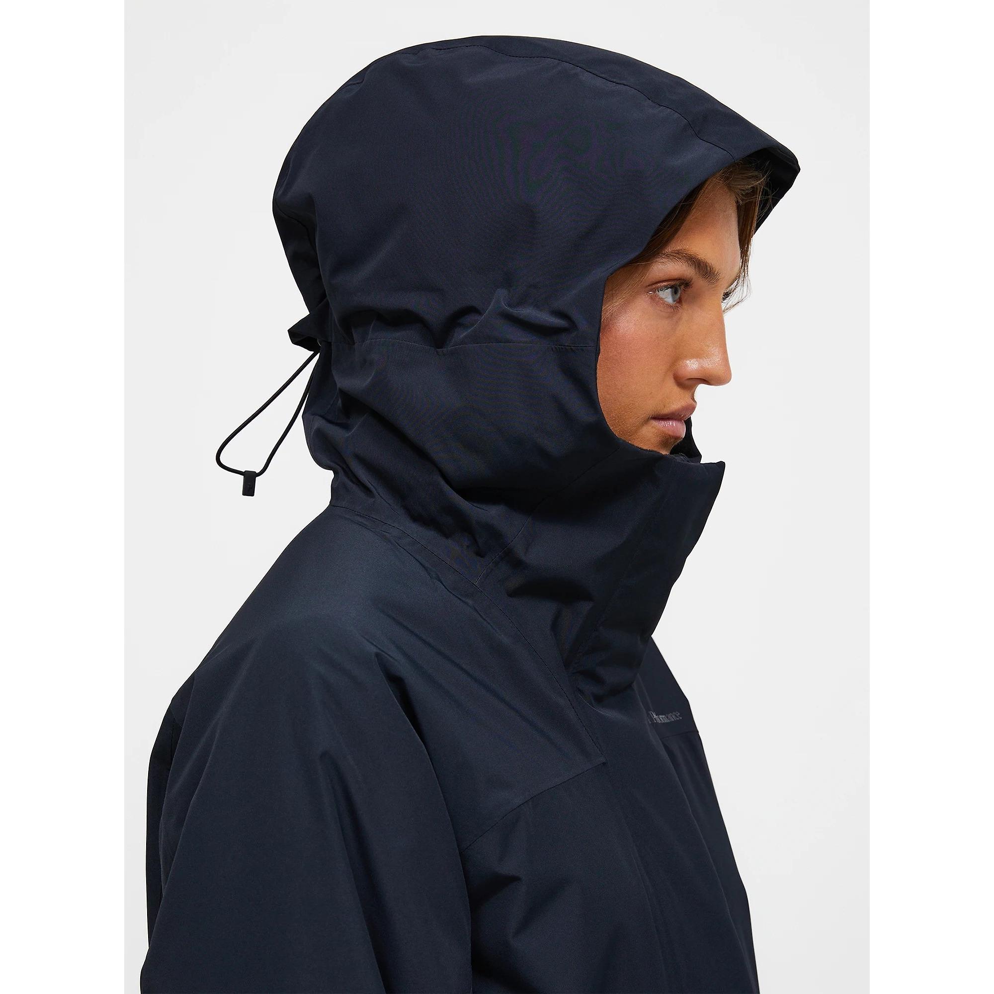 Product image 6 of 10 of Peak Performance Women's Treeline HIPE® 2L Insulated Shell Parka - Black